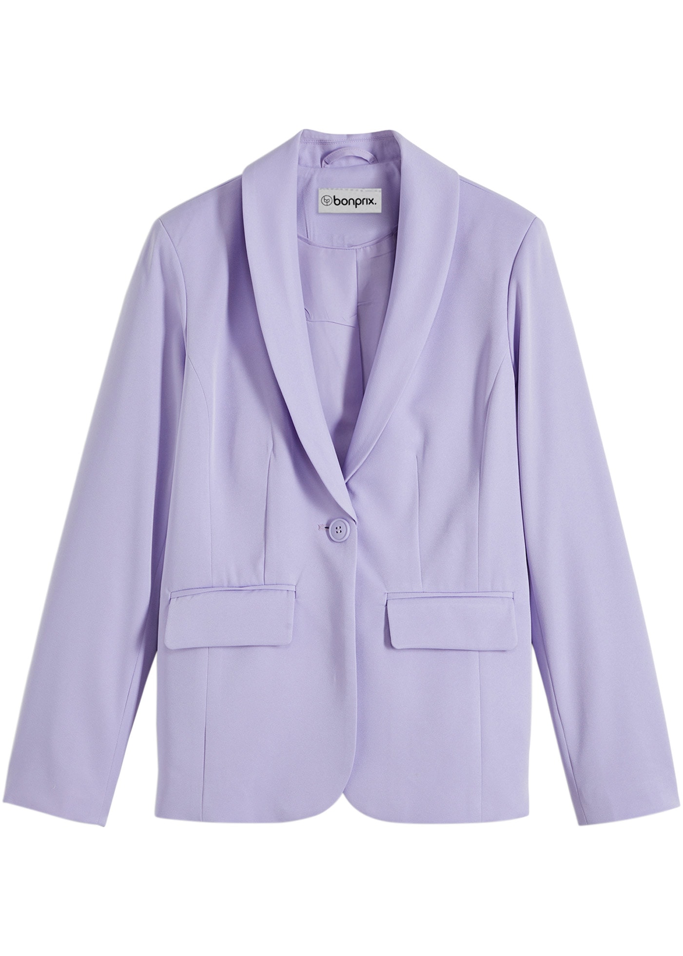 bonprix Veste blazer eleganter Look, schmale Passform, aus Polyester und Elasthan