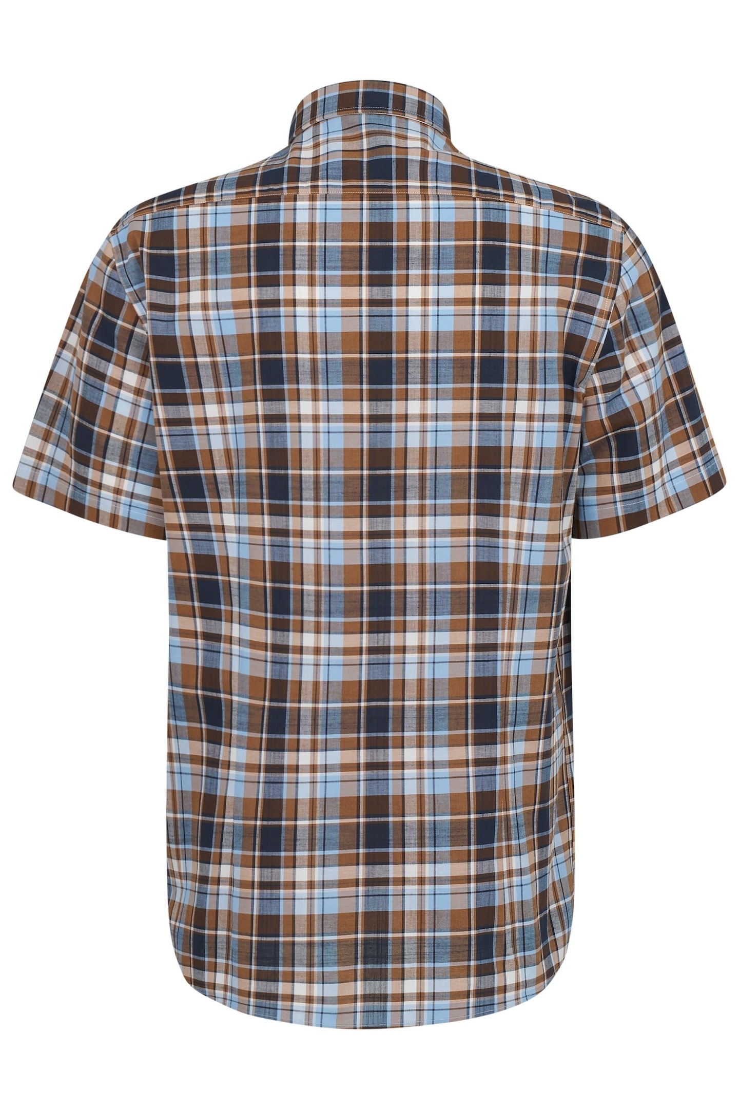 bugatti Kurzarmhemd mit Karo-Muster
