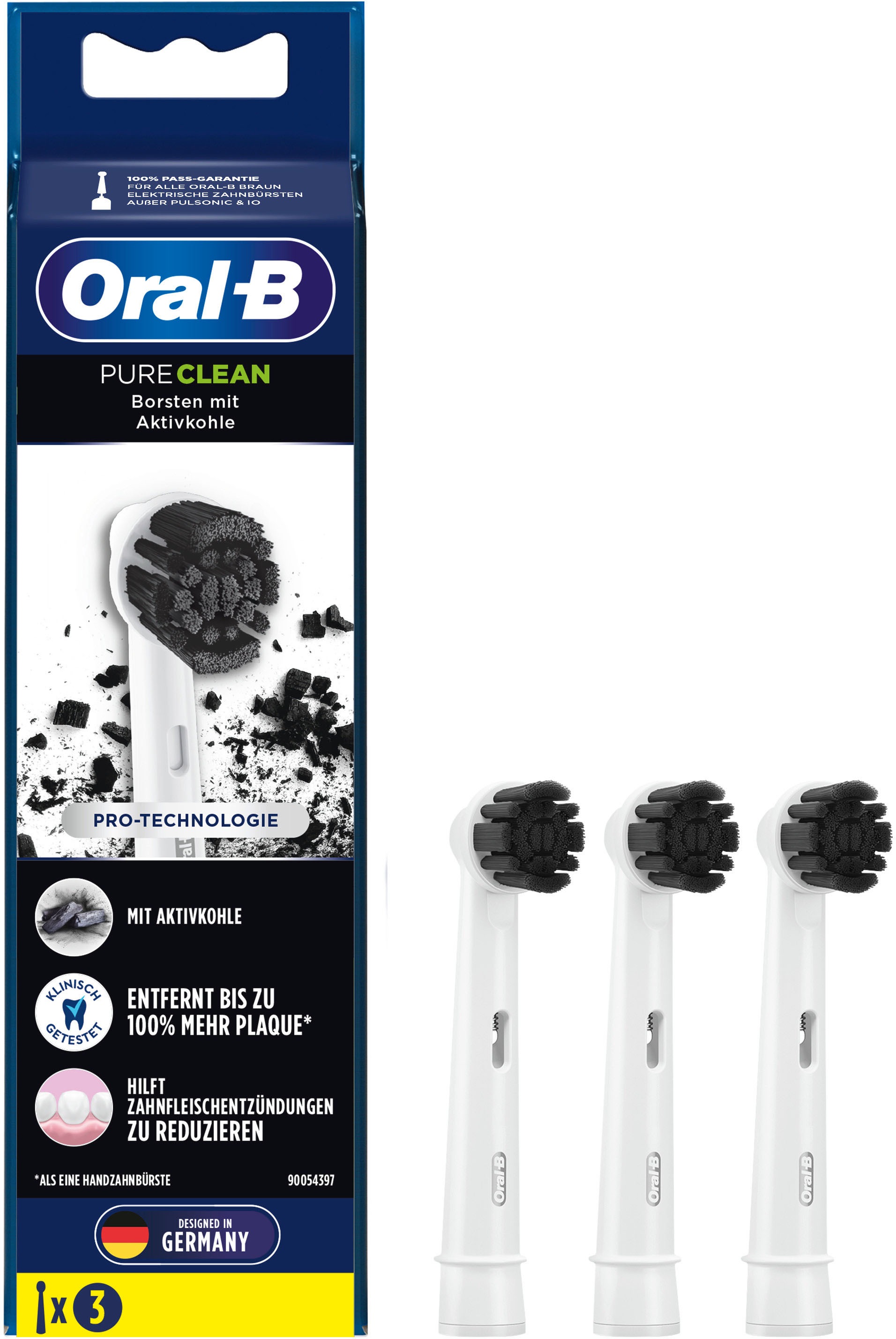 Oral B Aufsteckbürsten »Pure Clean«, Borsten mit Aktivkohle kaufen