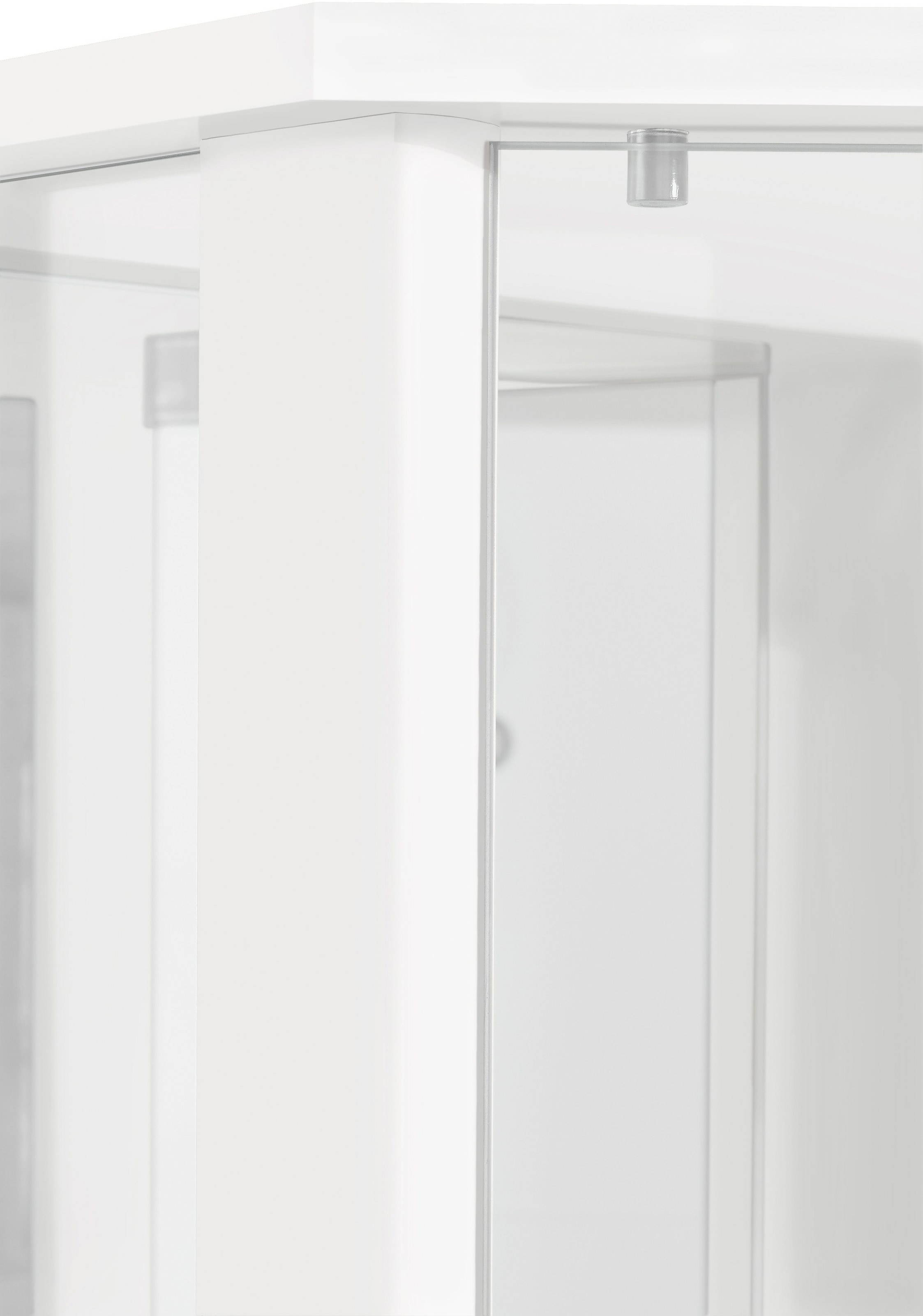 fif möbel Vitrine d'angle »TRIO Höhe ca. 172 cm, ink. Beleuchtung« Eckvitrine/Glasvitrine 1x Glastür, perfekt für Sammler, Sammlervitrine