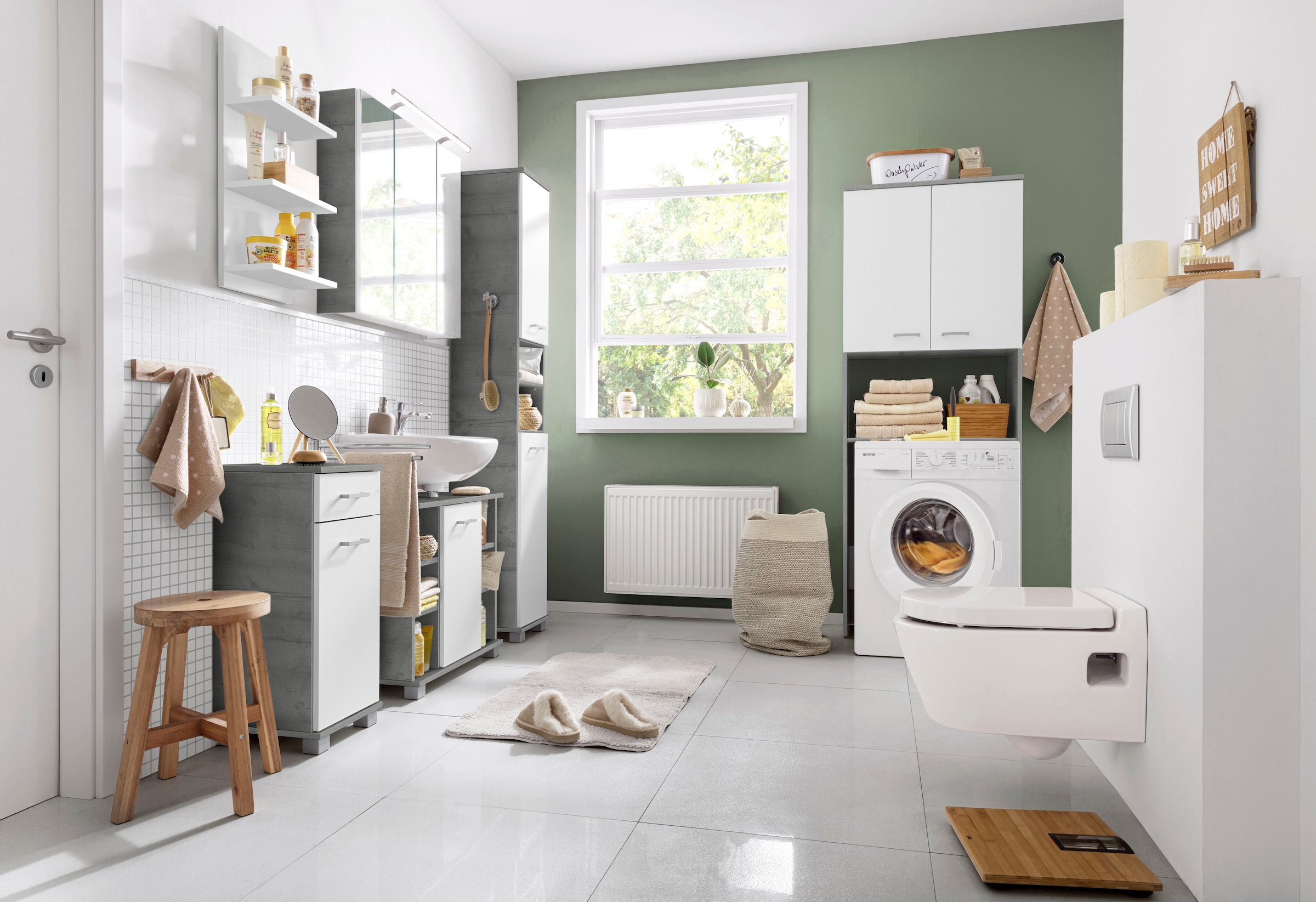 welltime Wandregal »Palermo, Breite 30 cm made in Germany« 3 Regalböden