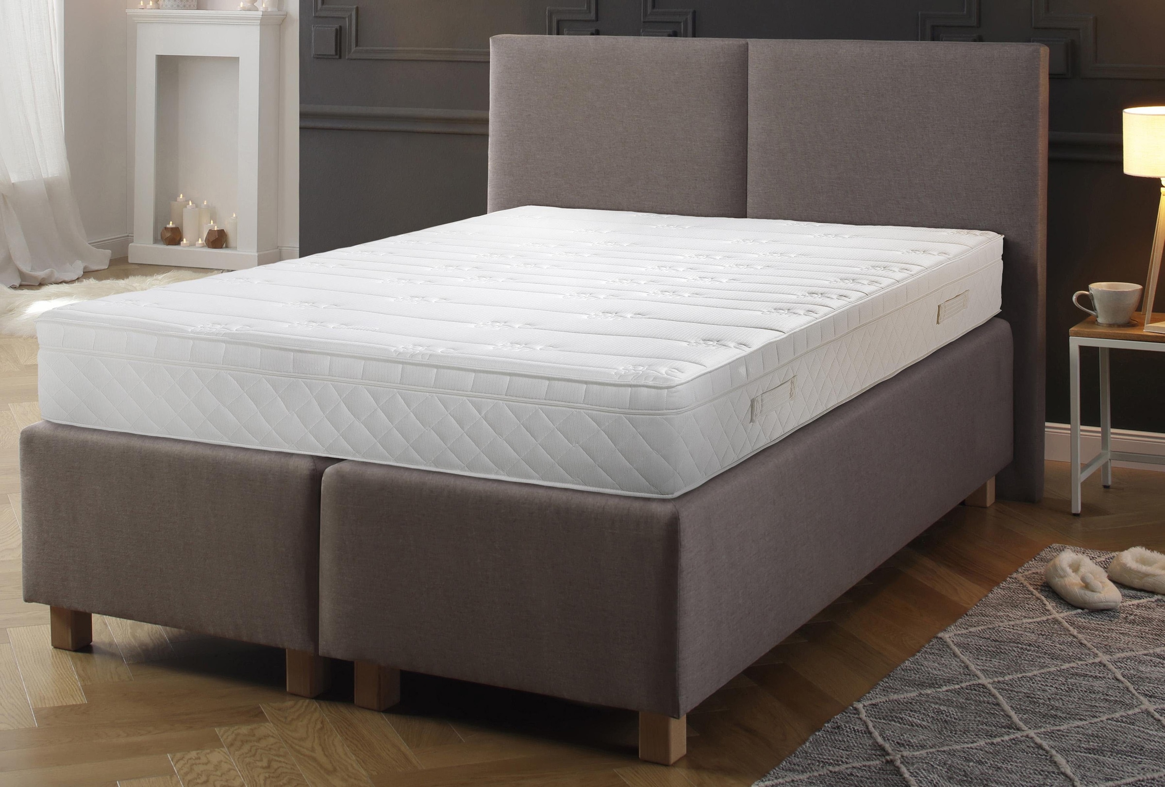 Malie Boxspringmatratze »Betti Matratze 90x200 cm, 140x200 cm & weitere Grössen«, 25 cm hoch, 448 Federn, (1 St.), Matratze H2, H3