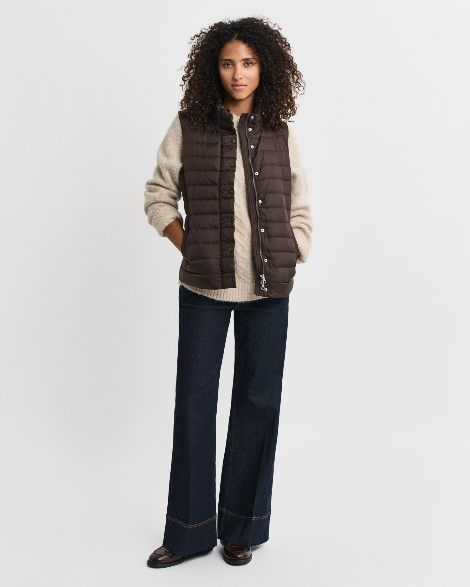 Gant Gilet matelassé »LIGHT DOWN VEST« coupe régulière avec col montant