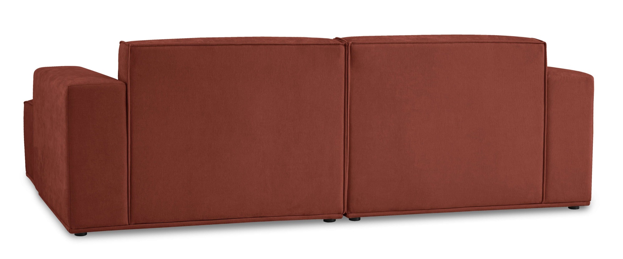 Home affaire Ecksofa »Avelin, 228 cm, L-Form, Chenille, Struktur-Boucle« mit Wellenunterfederung, Kedernaht, bodentief, Skandi-Design