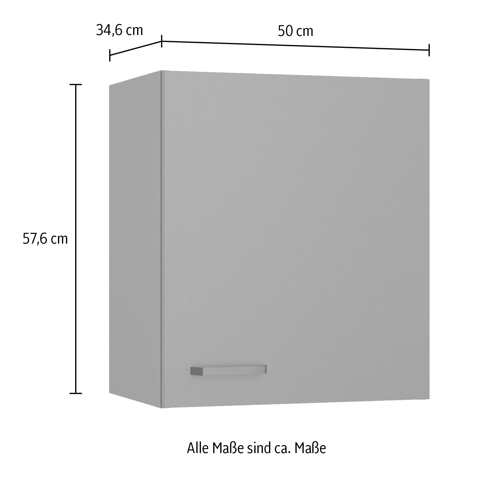 OPTIFIT Armoire suspendue »OPTImulti« Breite 50 cm, mit 1 Tür, 1 Einlegeboden