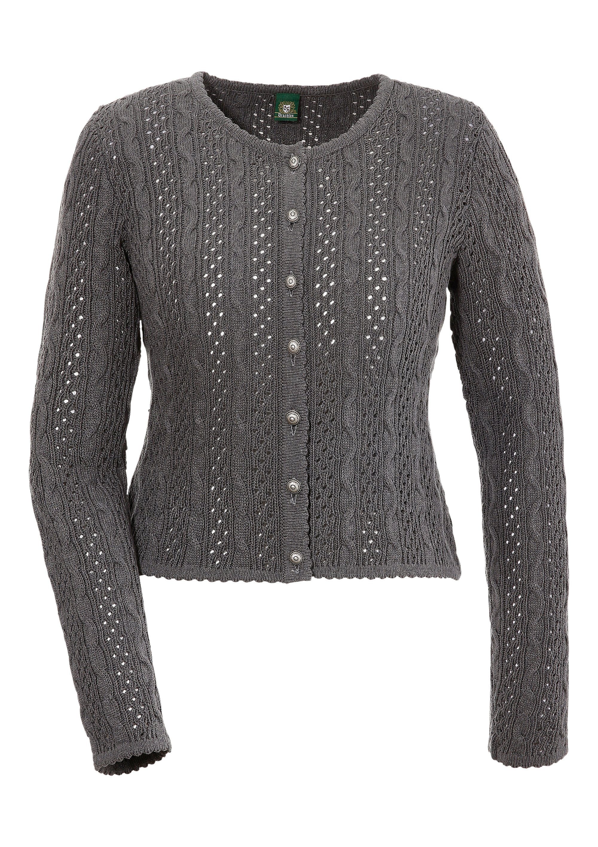 Trachtenstrickjacke Damen in kurzer Form