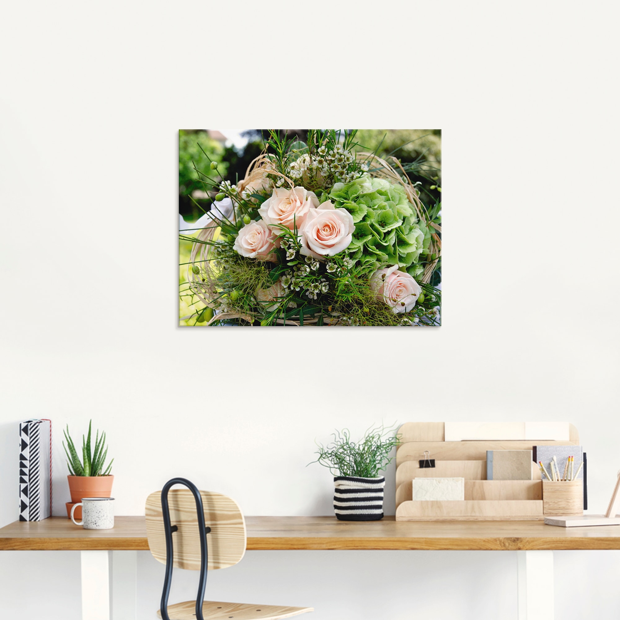 Artland Glasbild »Blumenstrauss«, Blumen, (1 St.), in verschiedenen Grössen