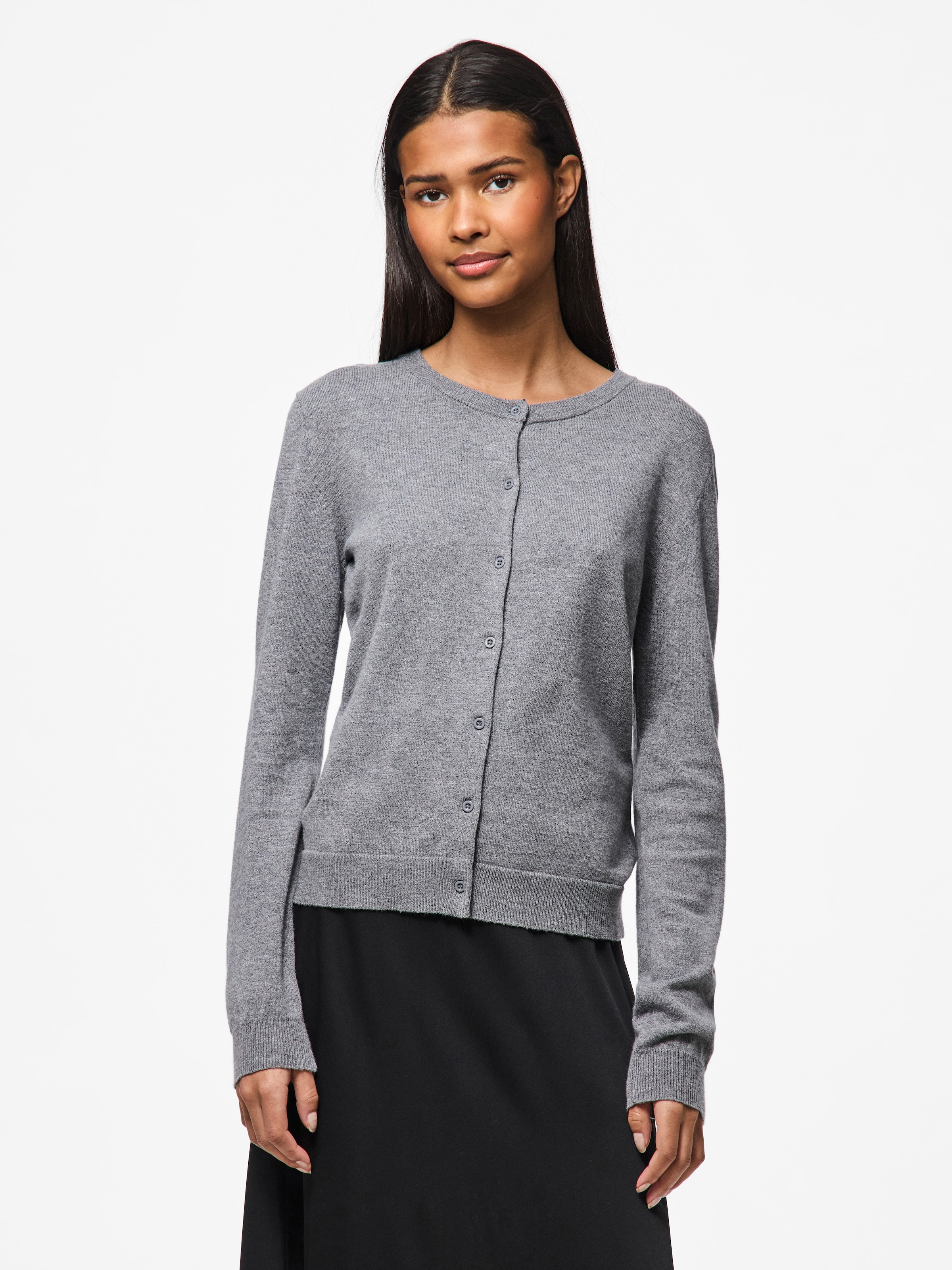 pieces Strickjacke »PCNORA LS O-NECK KNIT CARDIGAN NOOS BC«