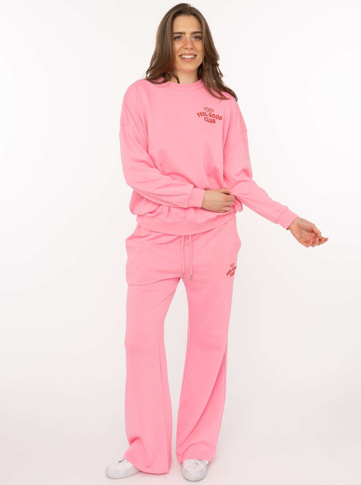 Zwillingsherz Sweathose »"Feel Good Club"«  unifarben, kleine Stickerei