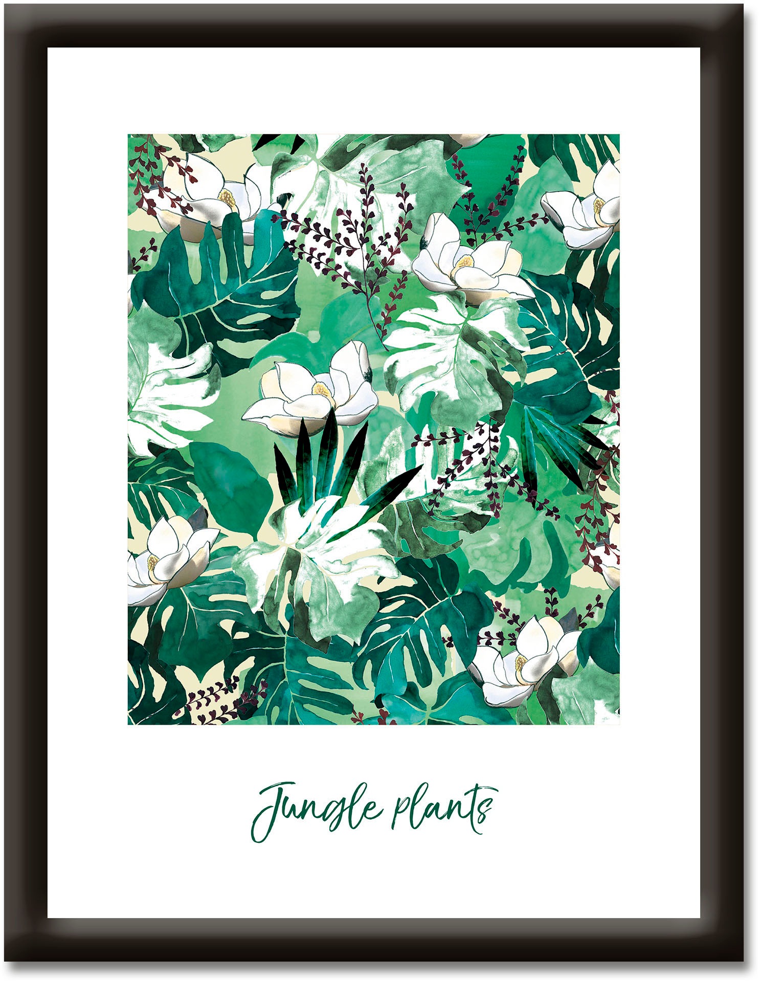 Image of Artland Wandbild »Dschungelpflanzen«, Sprüche & Texte, (1 St.) bei Ackermann Versand Schweiz