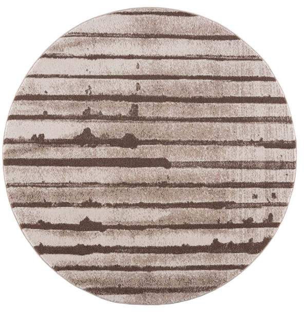 Carpet City Tapis »Moda« Rond 11 mm Höhe Kurzflor, Streifen-Muster, Weicher Flor