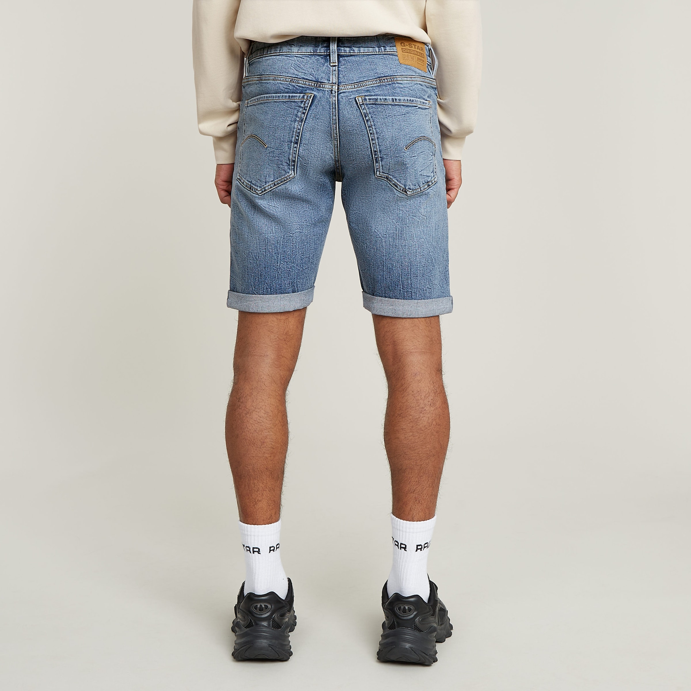 G-STAR Short en jean »Mosa« mit Umschlagsaum