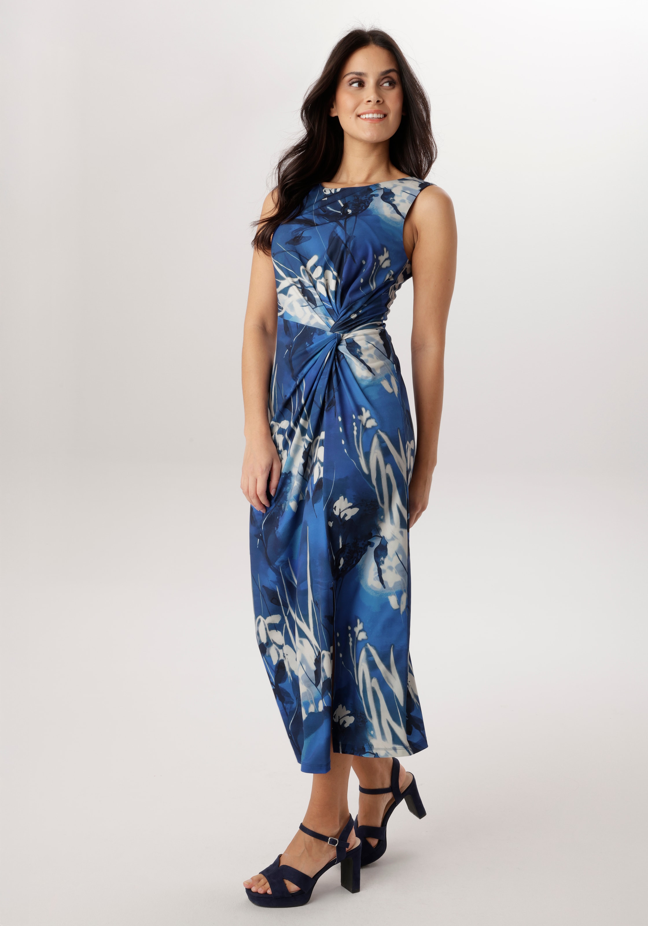 Image of Aniston SELECTED Midikleid hinten mit Reissverschluss zu schliessen - NEUE KOLLEKTION
