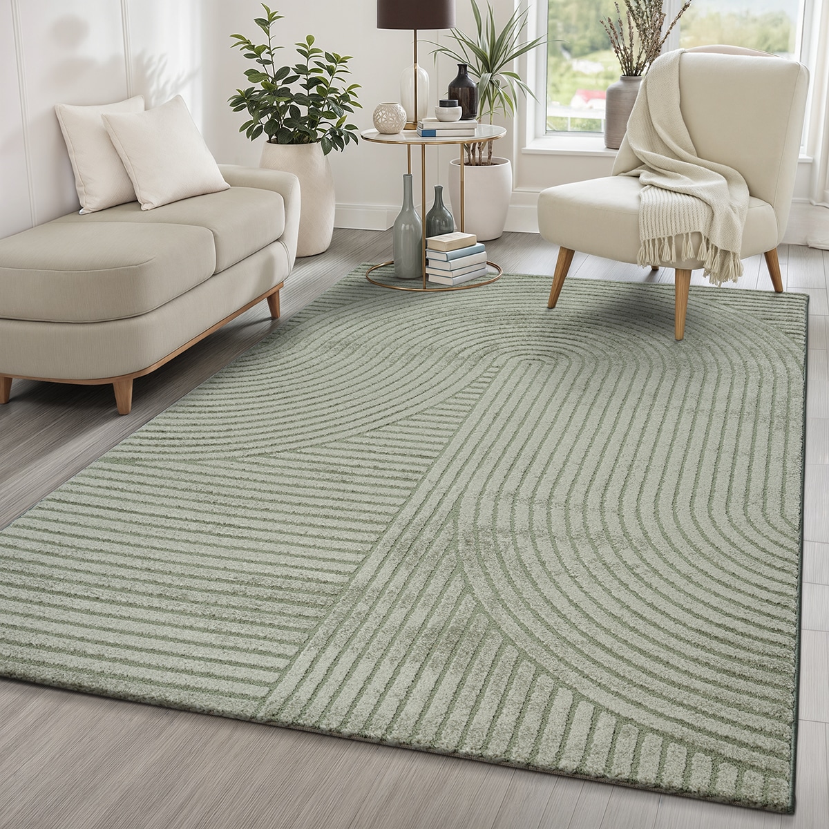 Image of the carpet Teppich "Everest" rechteckig 14 mm Höhe moderner Wohnzimmer Teppich hohe Flordichte