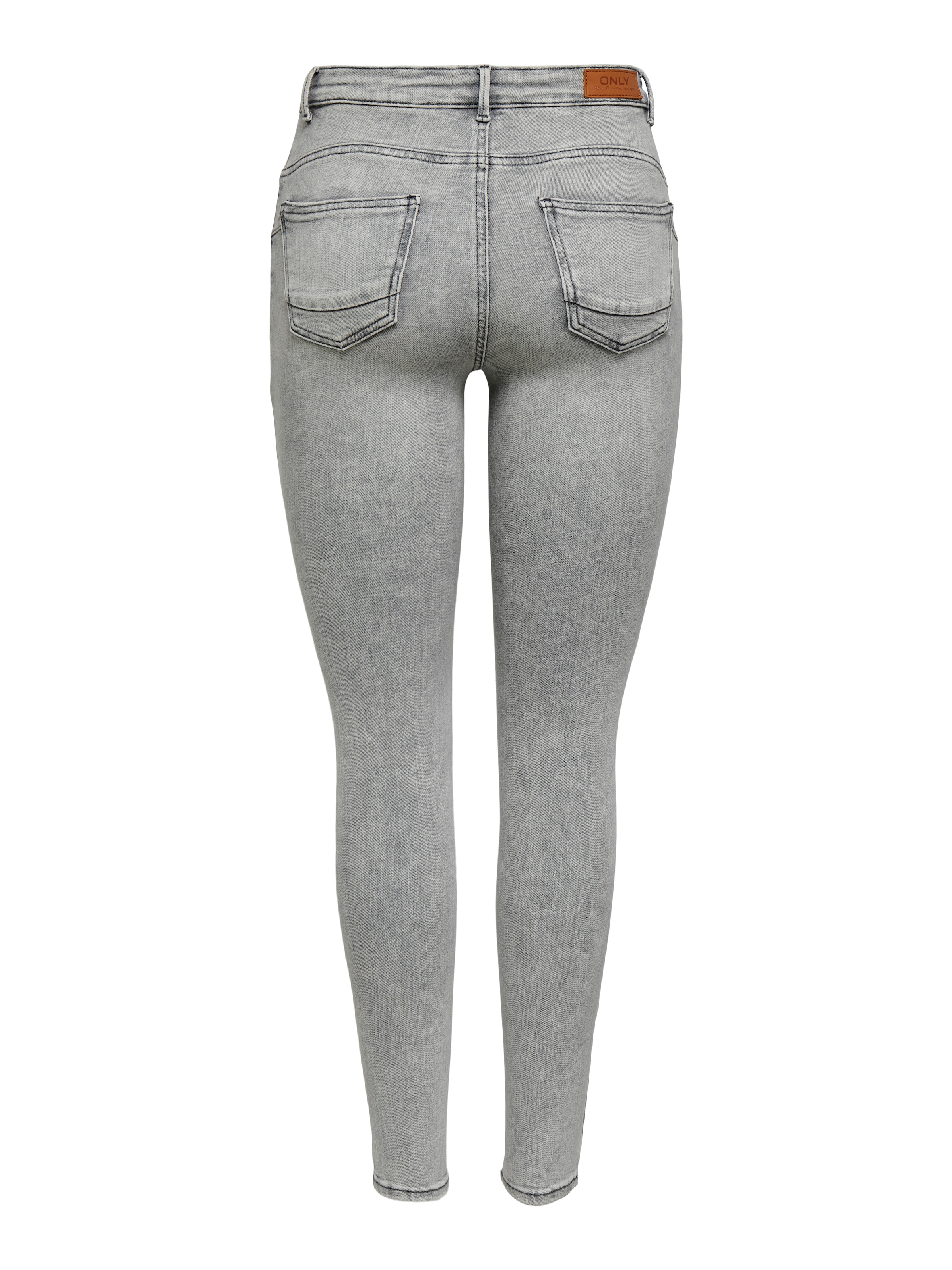 ONLY Jeans skinny »ONLPOWER MW PUSH UP ANK DES DNM AZ« mit Destroyed-Details