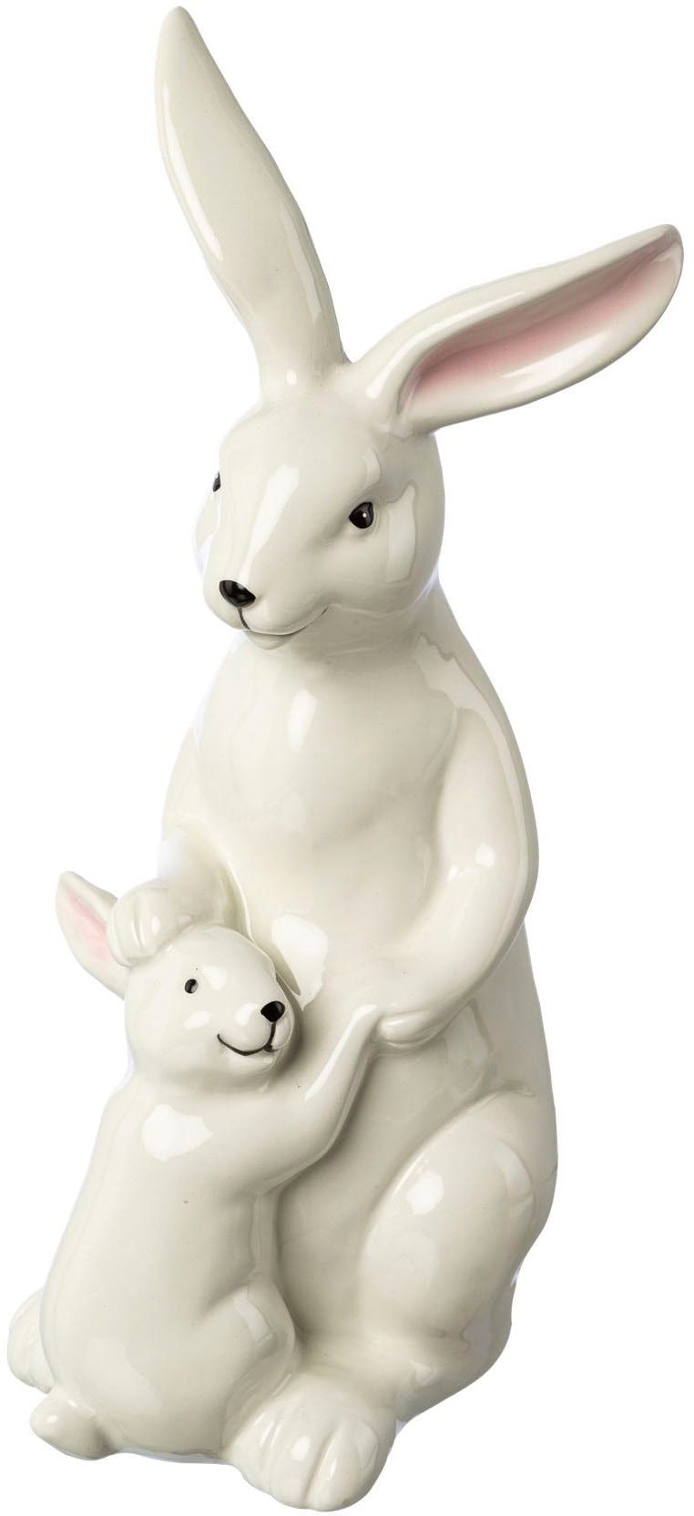 Creativ home Osterhase »Osterdeko aus cm Höhe Keramik, 29 Hase mit fröhlichem Gesicht«, bequem kaufen