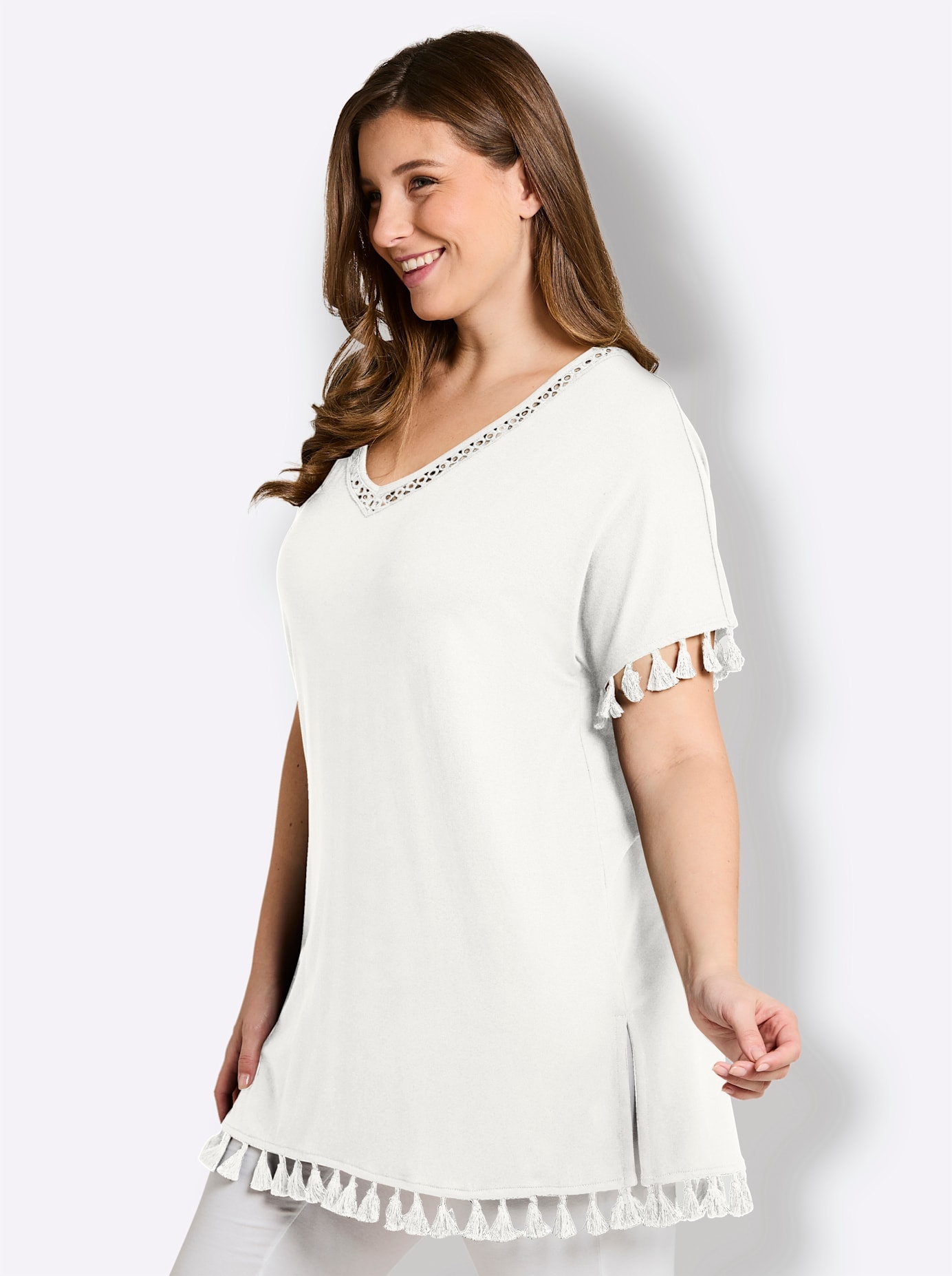 Sheego T-shirt long »Longshirt« 1