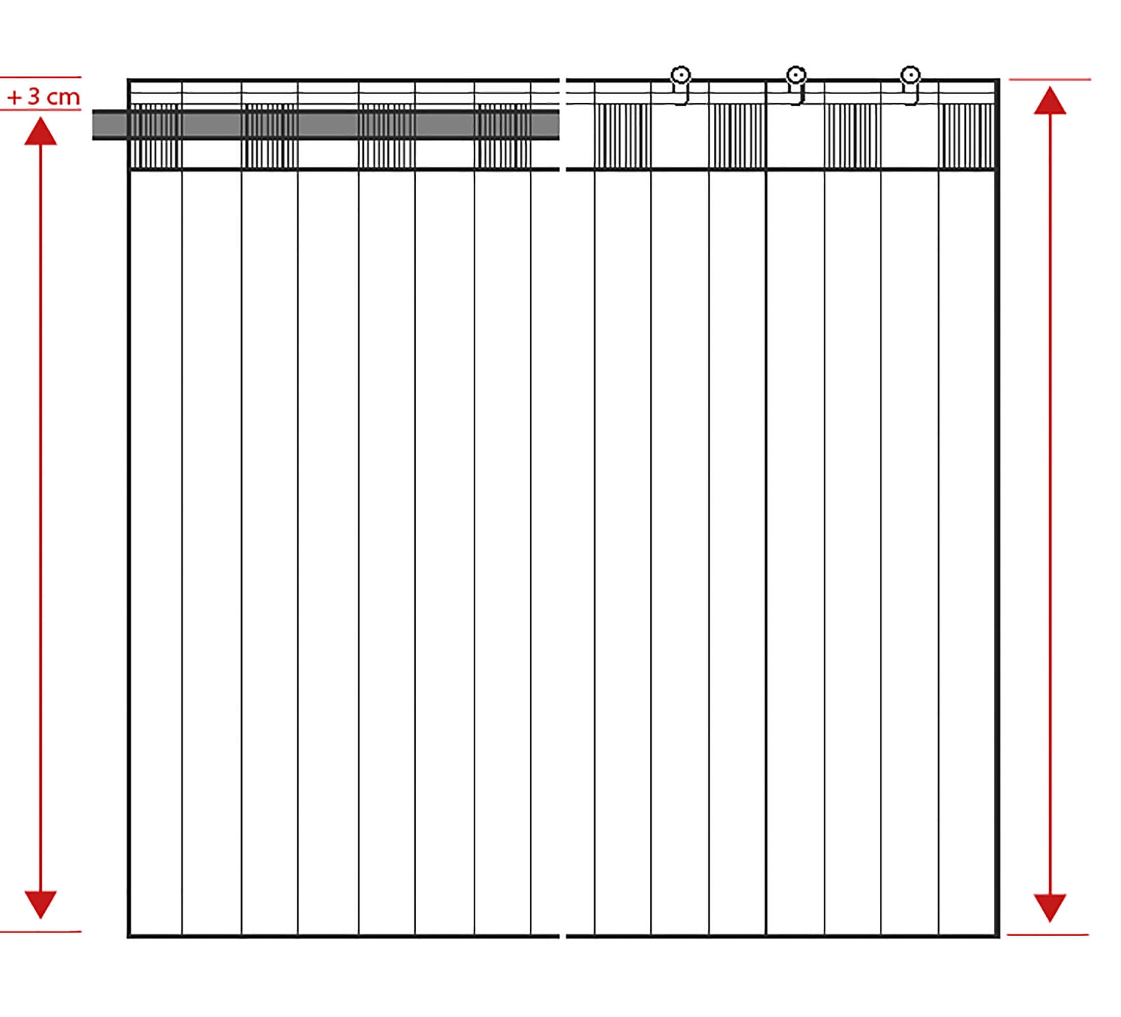 Neutex for you! Vorhang »Questa«, (1 St.), HxB: 245x137, Schal mit verdeckten Schlaufen