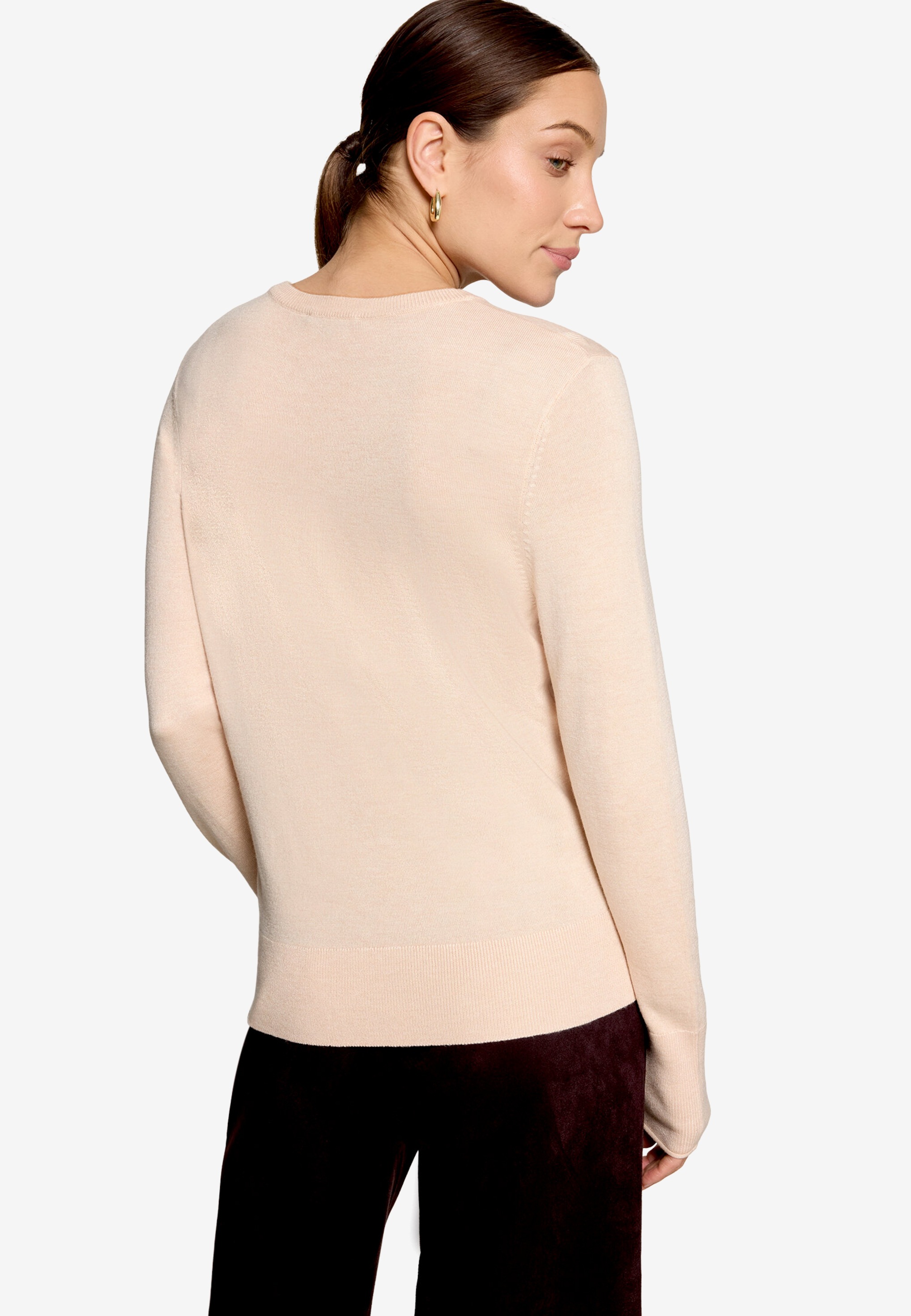 Zero Pull en tricot avec encolure ronde / viscose