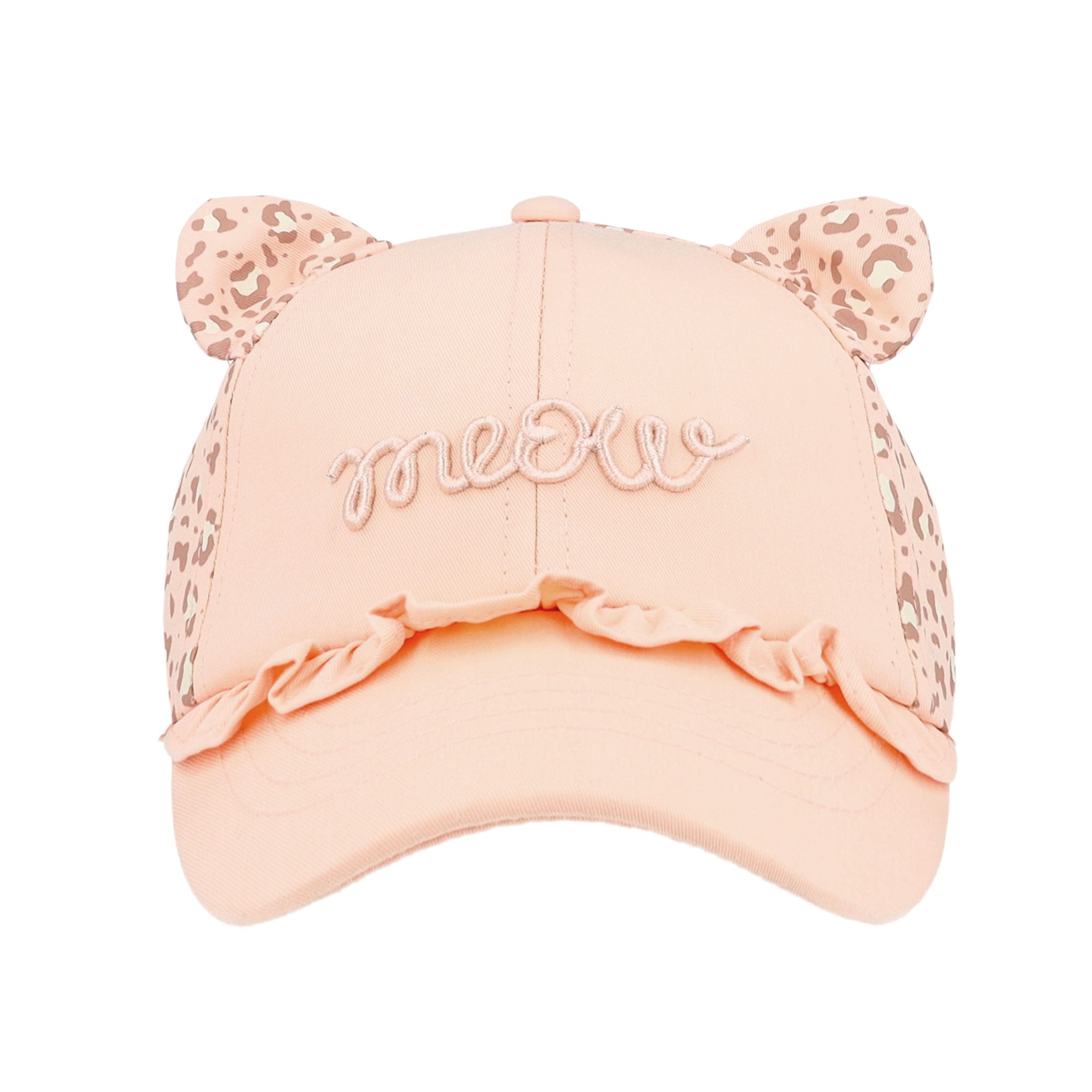 MAXIMO Baseball Cap mit Animal-Print, mit Öhrchen, mit 3D-Stickerei, Baumwolle