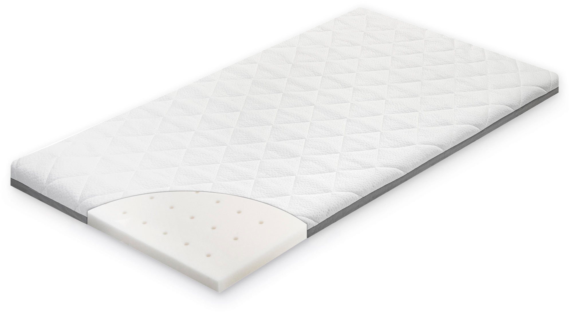 Julius Zöllner Matelas pour enfants »Travelsoft Premium, Matratze 120x60 cm Ideal für Reisen!« 5 cm hoch 1 cuis tlg. Rollbare Matratze für Reisebetten – inklusive praktischer Tragetasche.