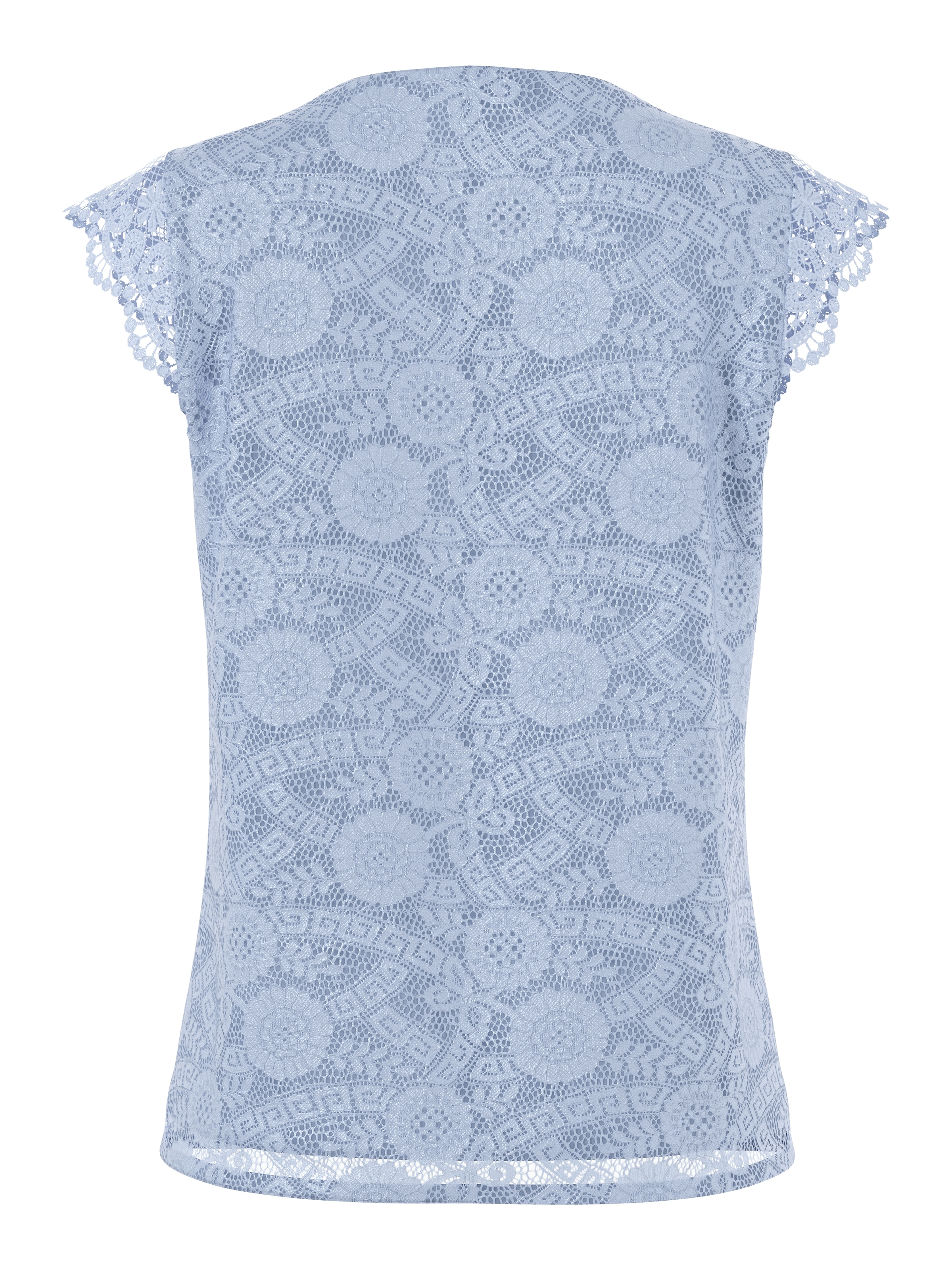 pieces Spitzentop »PCOLLINE SL LACE V-NECK TOP WVN NOOS«
