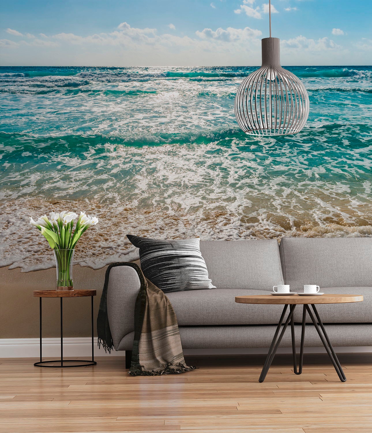 Image of Komar Fototapete "Digitaldruck Vlies - Seaside - Grösse 300 x 250 cm" bedruckt glatt Wohnzimmer, Schlafzimmer