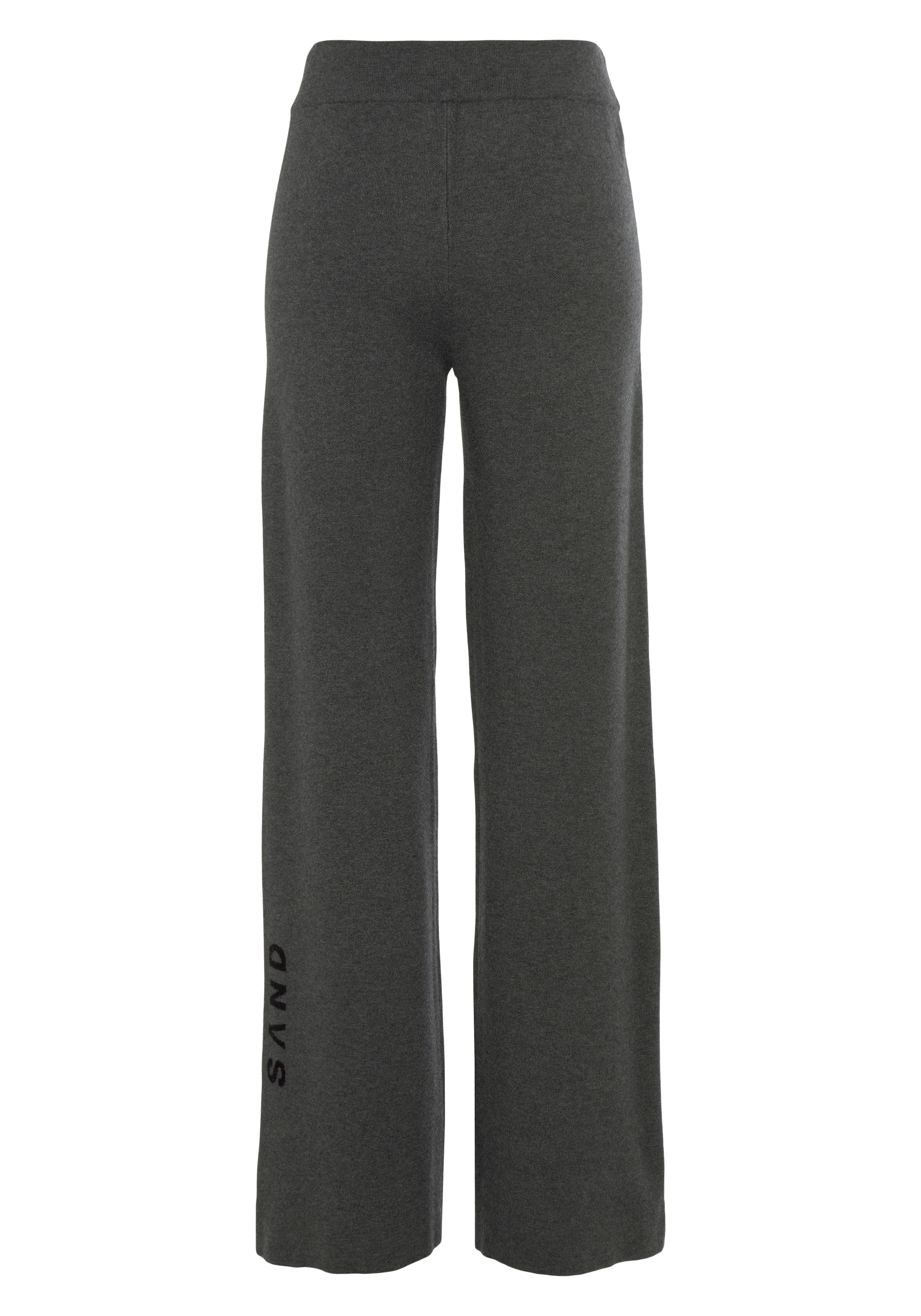 Elbsand Strickhose »- Loungehose - Relaxhose«, mit weitem Bein und eingestricktem Logo, Loungewear