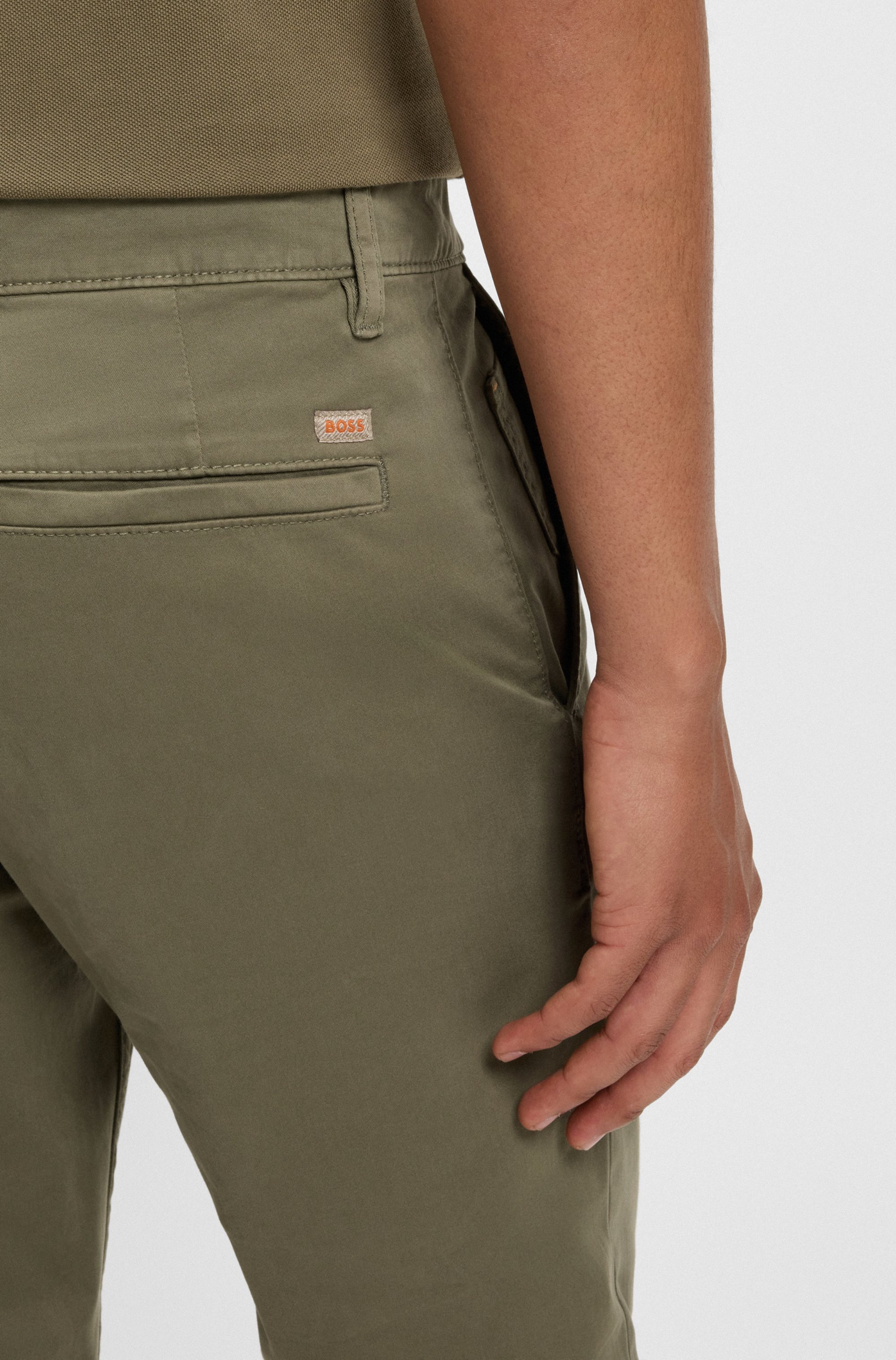 BOSS ORANGE Chinos »tapered«  mit BOSS Logo hinten
