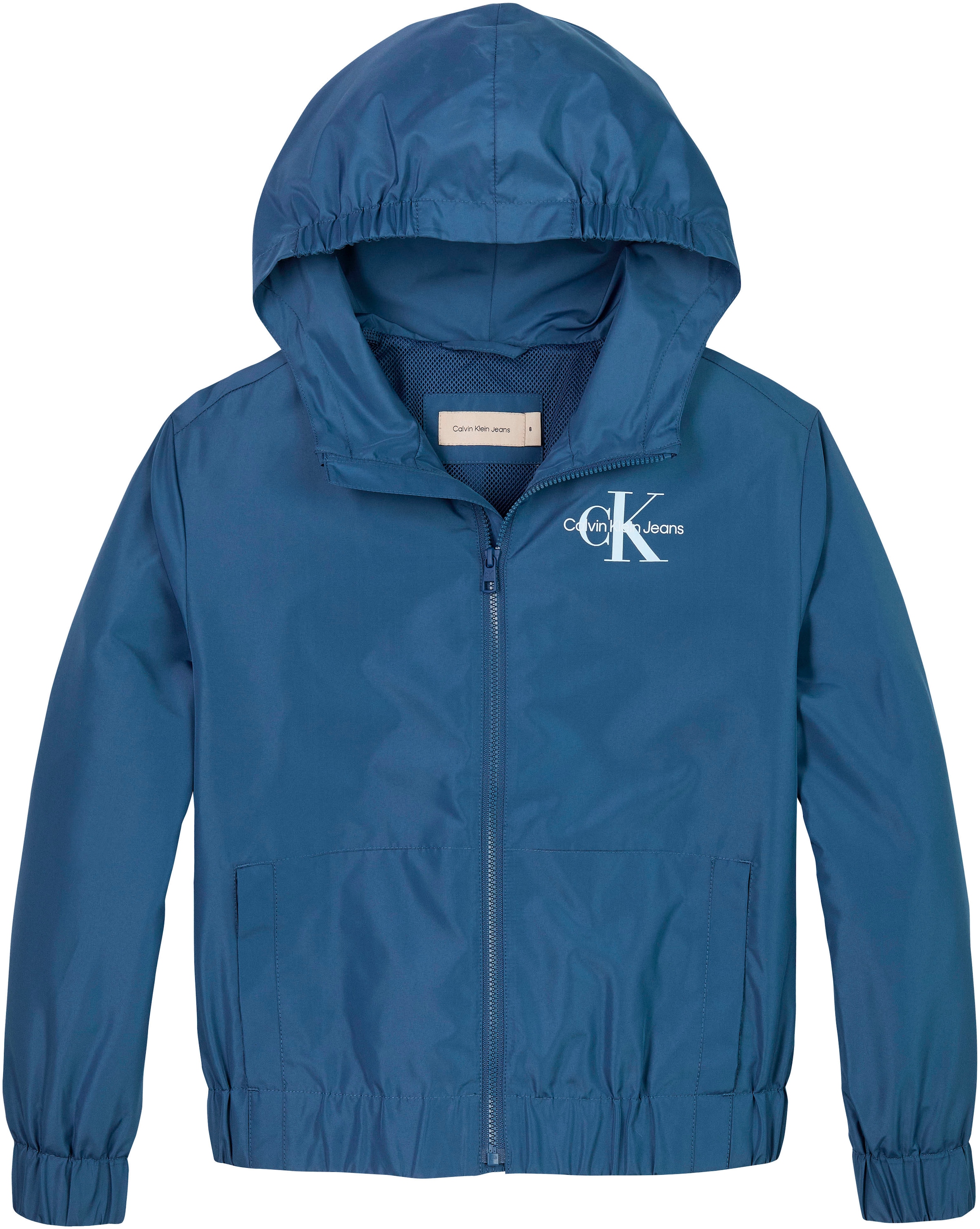 Calvin Klein Jeans Windbreaker »MONOLOGO ESSENTIAL JACKET«, mit Kapuze, für Kinder bis 16 Jahre mit Logo-Print