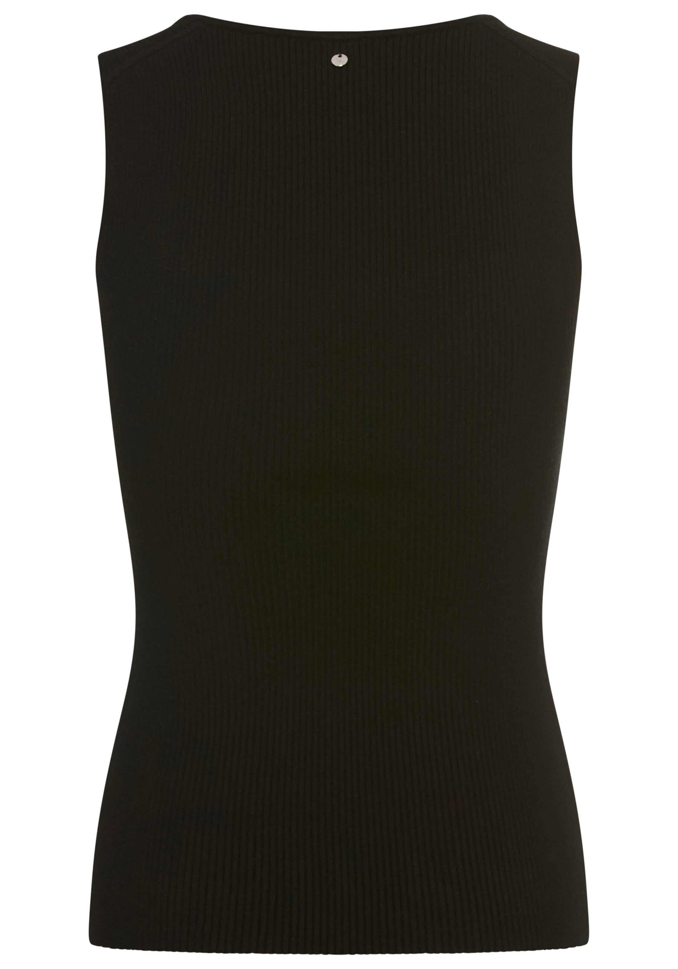 BOSS ORANGE Stricktop »Fiura Premium Damenmode«, Slim Fit mit geschlitztem Ausschnitt