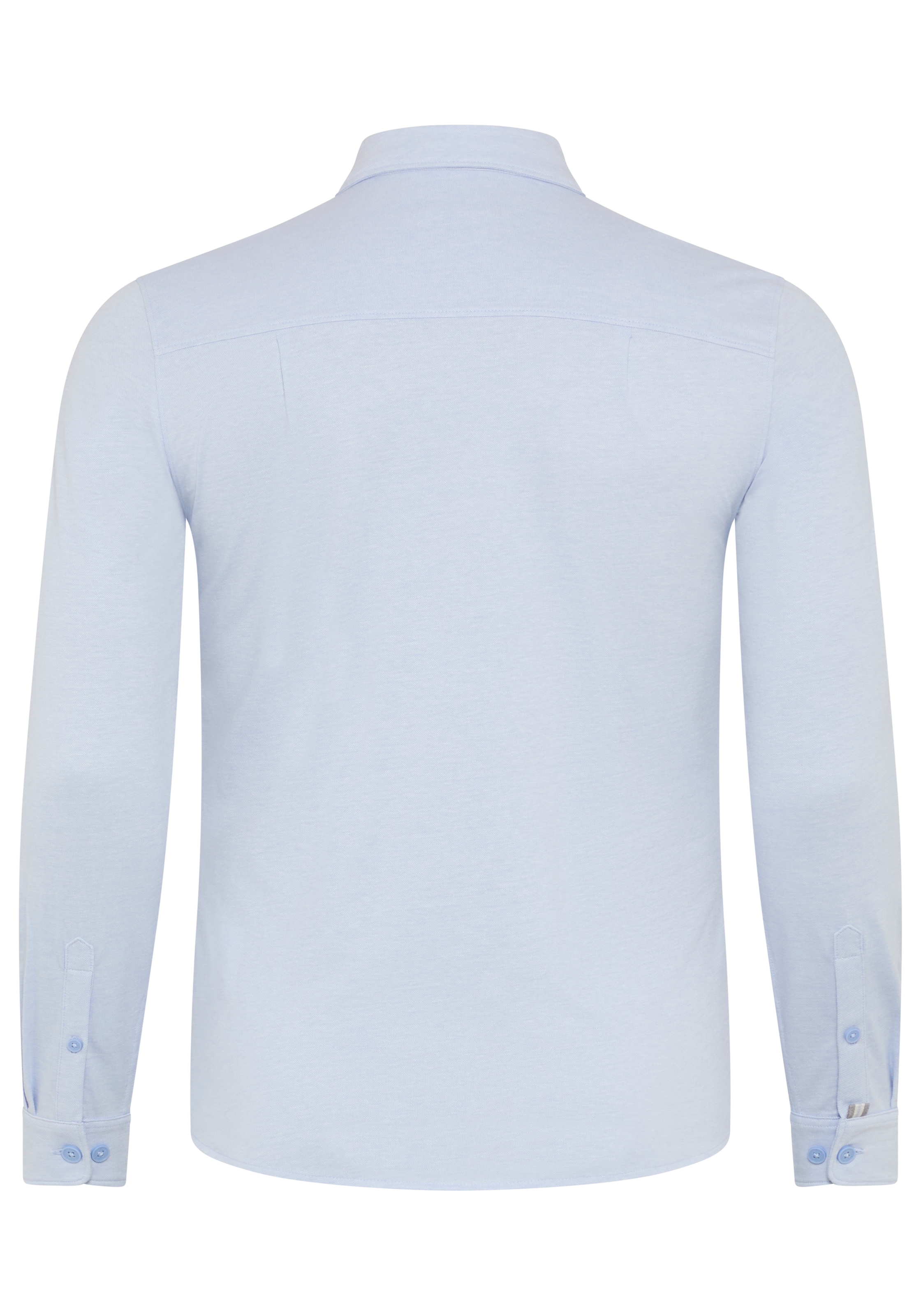 Man's World Plus Langarmhemd »aus softem Baumwoll-Jersey« Regular Fit, Maximaler Komfort, zeitloser Hemdenstil