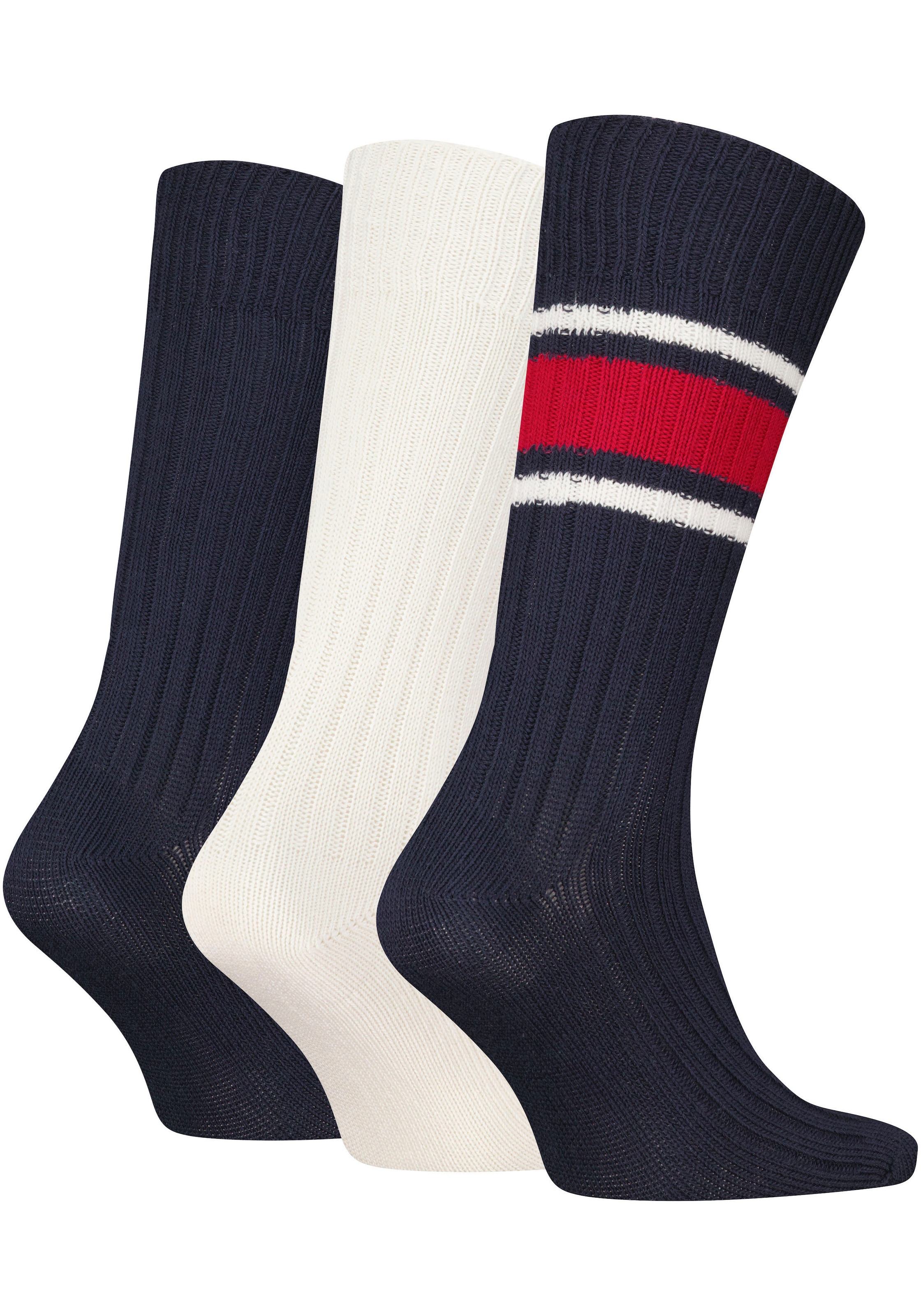 Tommy Hilfiger Socken, (3 Paar), mit dezentem Logo