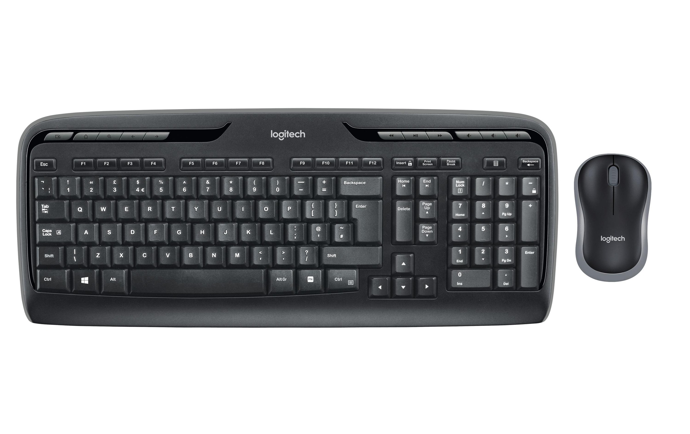 Logitech Tastatur- und Maus-Set »MK330 Wireless Combo«, (Set, Tastatur-Maus-Set)