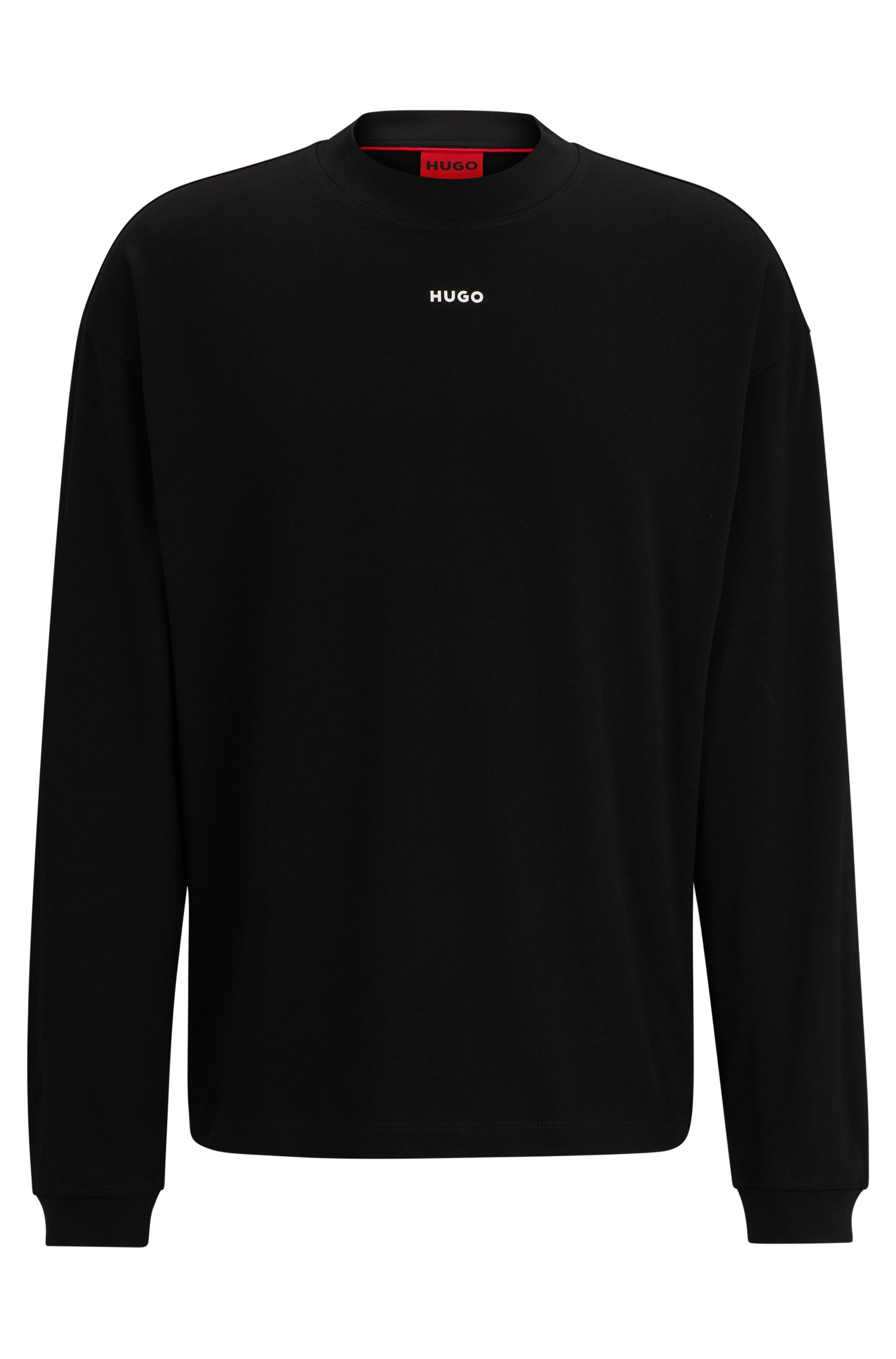HUGO T-shirt à manches longues »Daposo« Encolure ronde, coupe décontractée, poignets aux manches