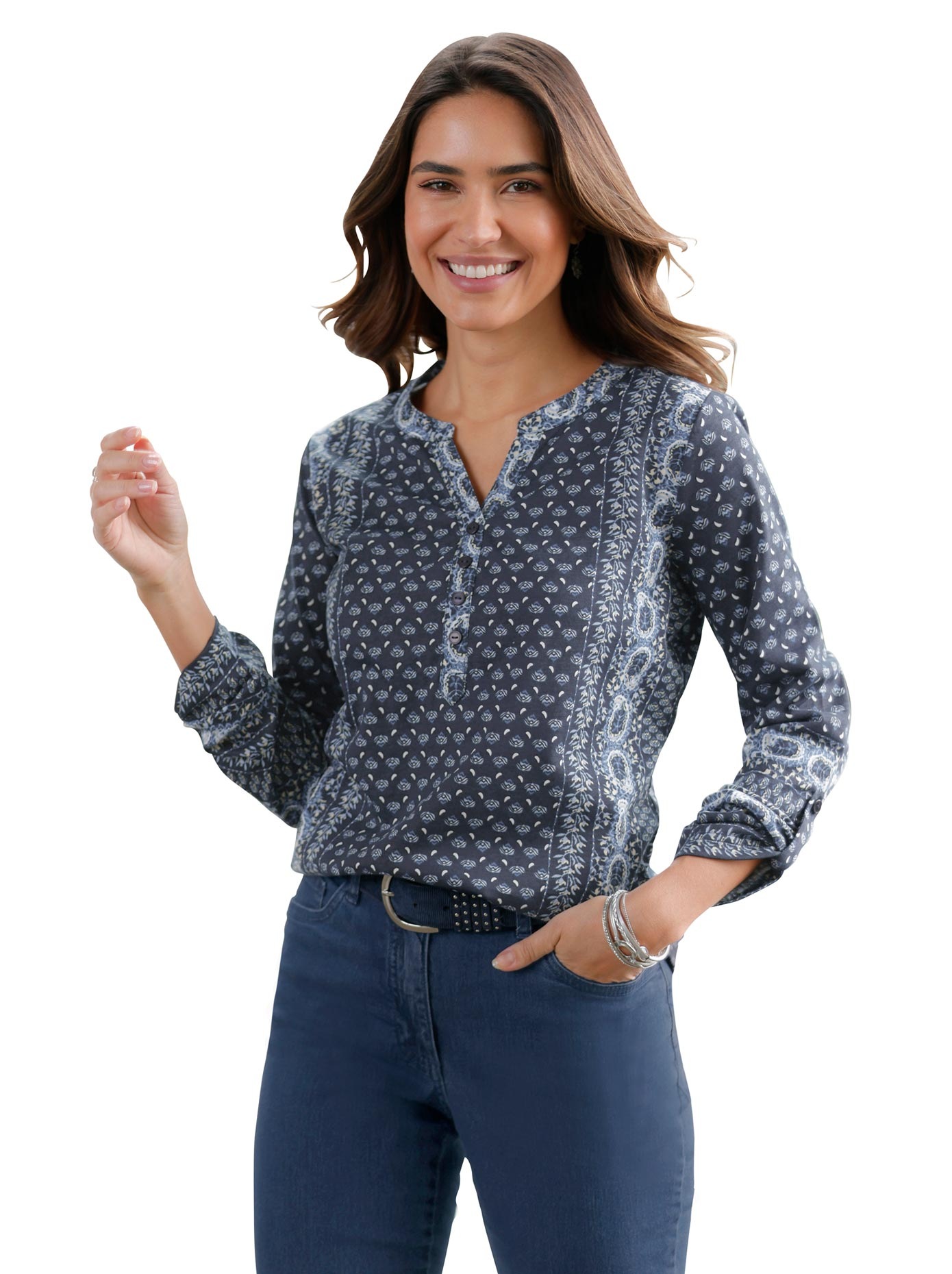 Image of Classic Basics Print-Shirt »Druck-Shirt«, (1 tlg.) bei Ackermann Versand Schweiz