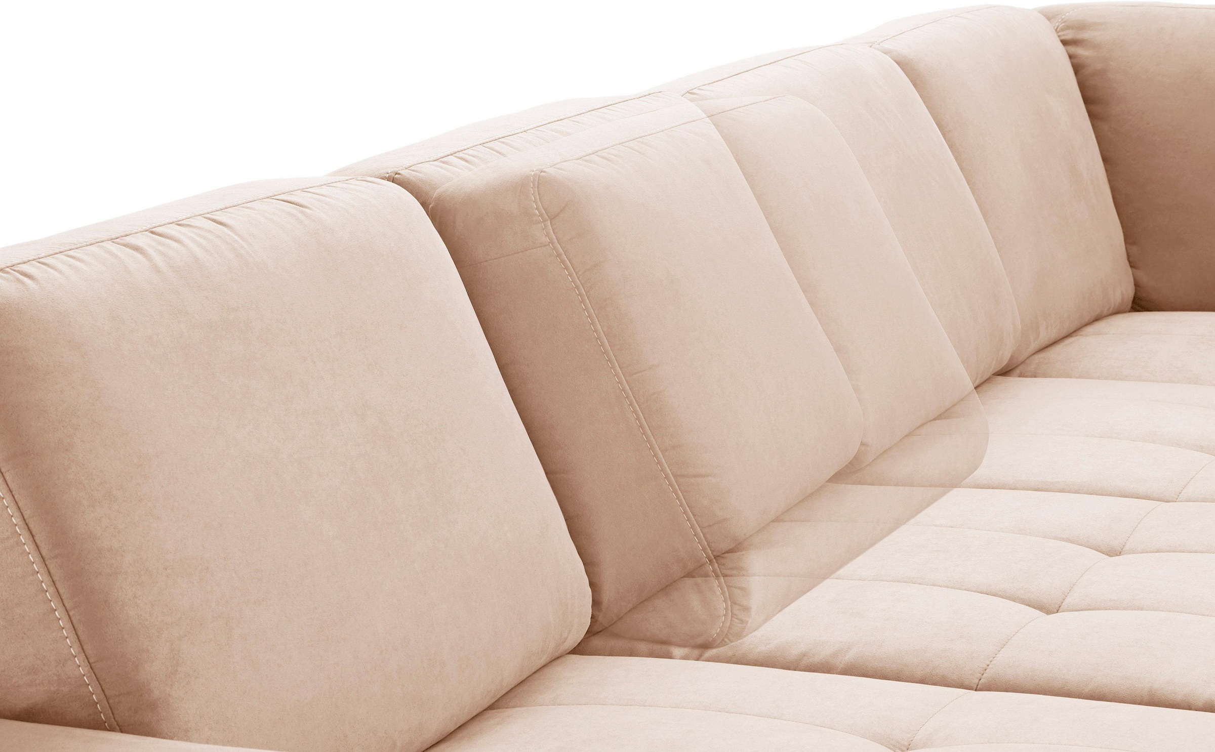 sit&more Wohnlandschaft »Santorini U-Form« mit Federkern und Sitztiefenverstellung, wahlweise mit Bettfunktion