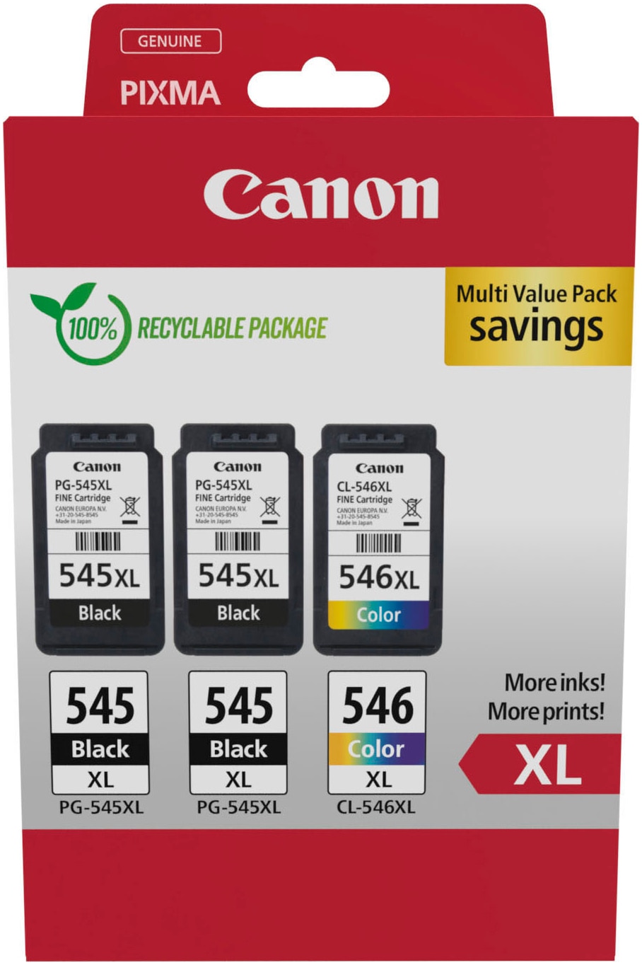Canon Tintenpatrone »PG-545XL x2/CL-546XL Triple Pack«