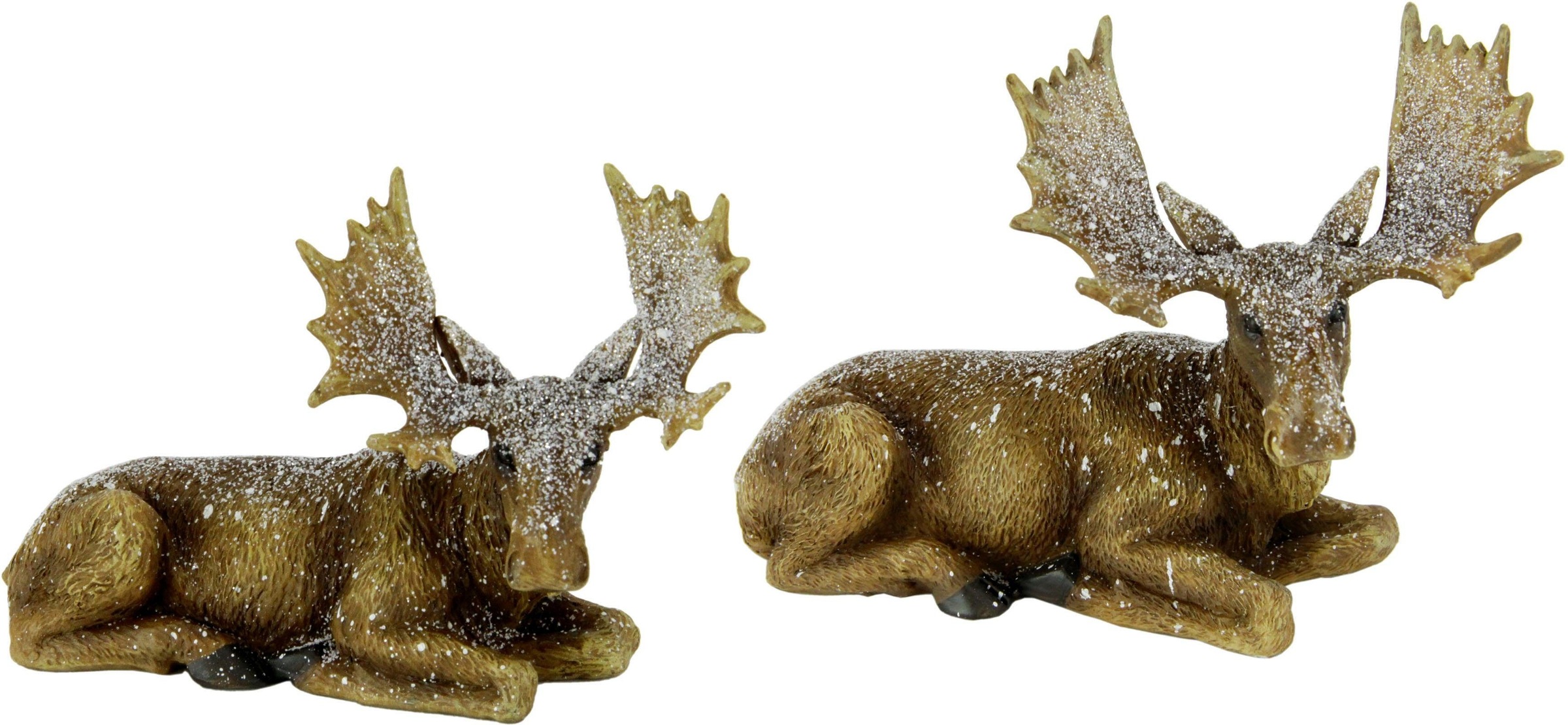 Image of I.GE.A. Tierfigur »Elch liegend«, (Set, 2 St.), Polyresin bei Ackermann Versand Schweiz