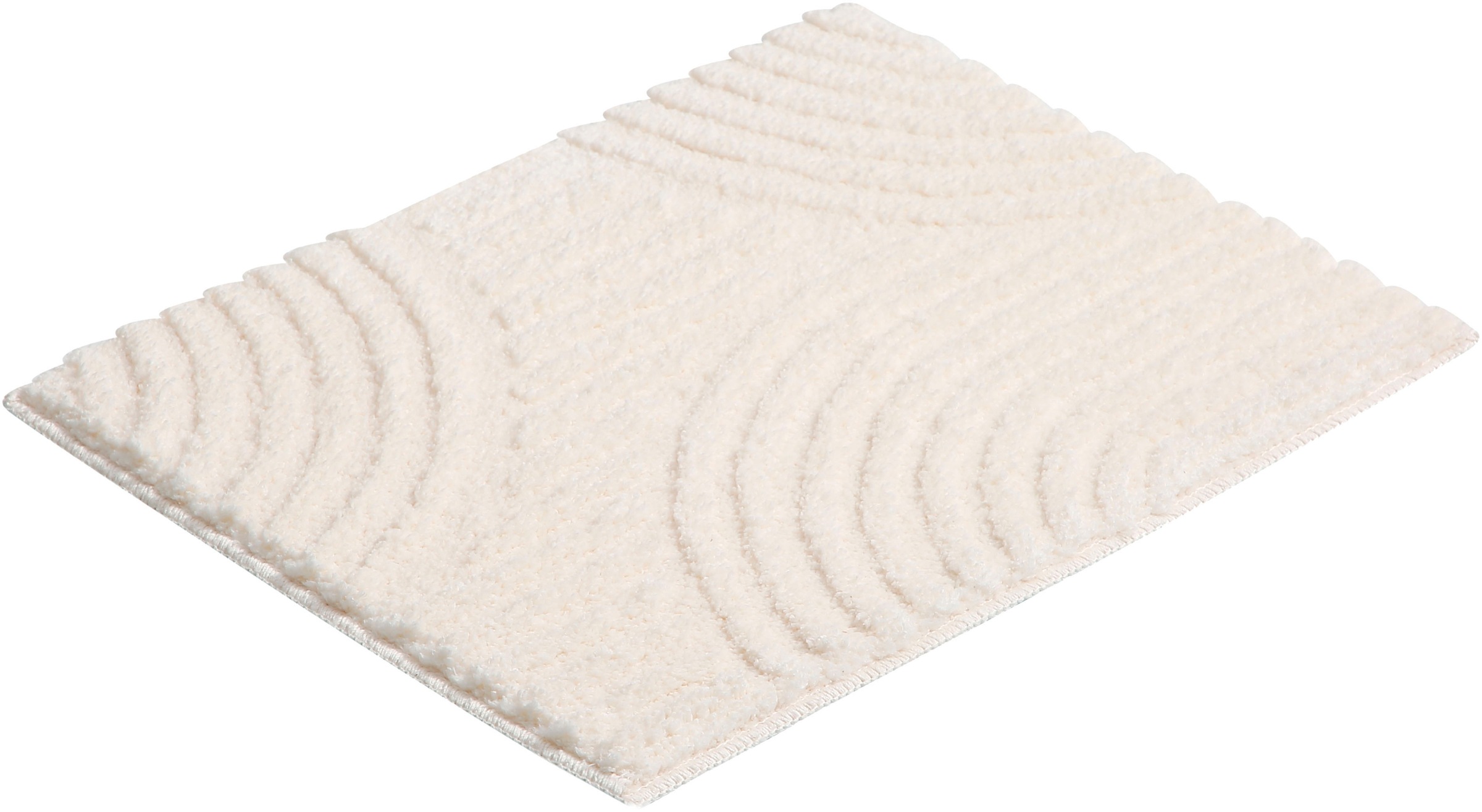 my home Badematte »Ognon, Scandi, Boho, modernes Muster«, rutschhemmend beschichtet, fussbodenheizungsgeeignet-schnell trocknend-strapazierfähig, Badteppich, Uni Farben, Hoch-Tief-Effekt
