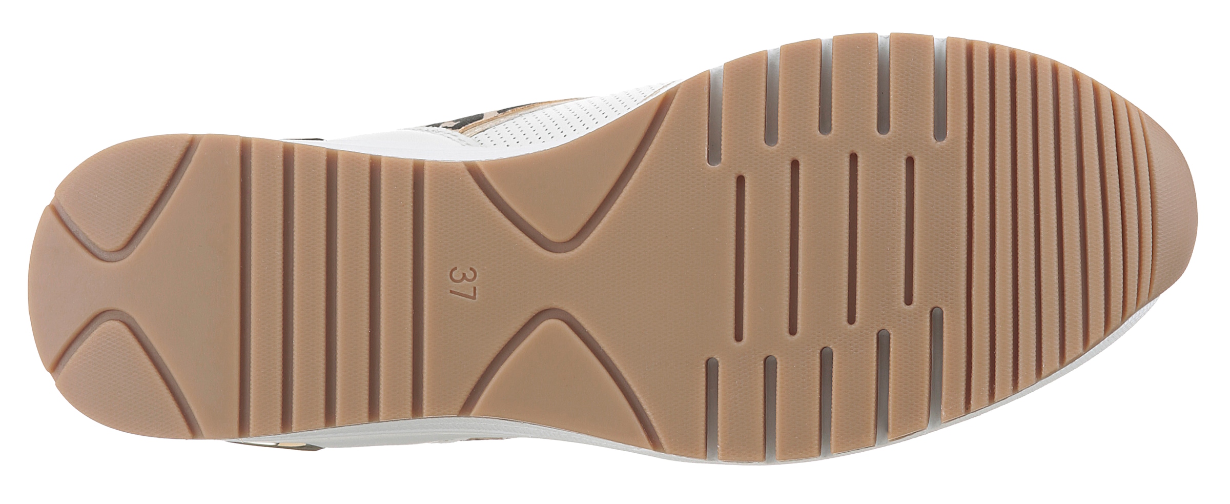 MARCO TOZZI Baskets compensées  , Freizeitschuh, Halbschuh Schnürschuh mit Aussenreissverschluss