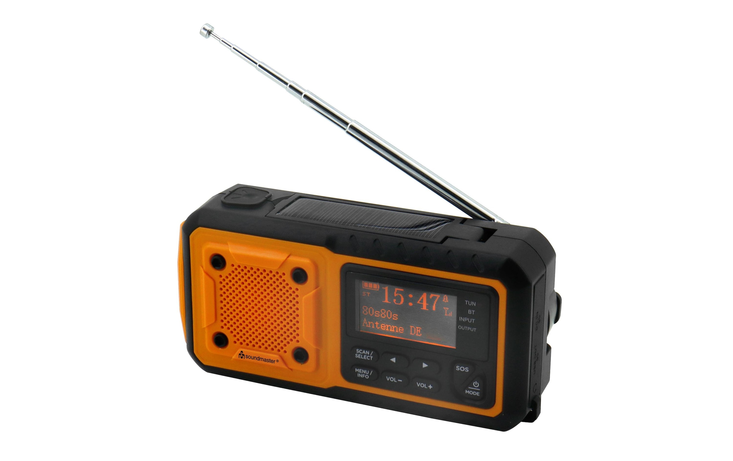 Soundmaster Digitalradio (DAB+) »DAB112OR Orange/Schwarz«, (Digitalradio (DAB+)-FM-Tuner)
