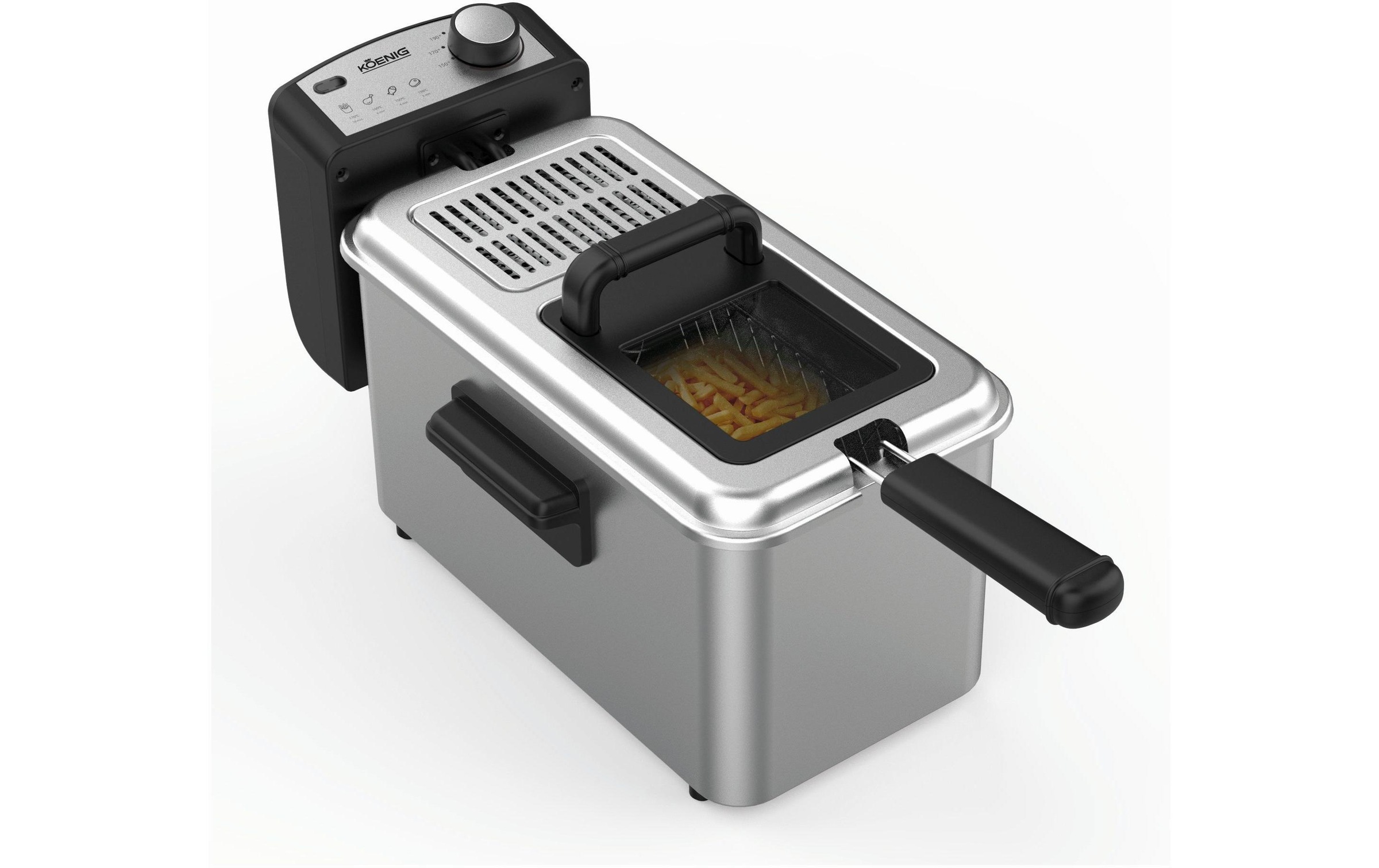 KOENIG Fritteuse »Inox, 1 kg«, 2000 W