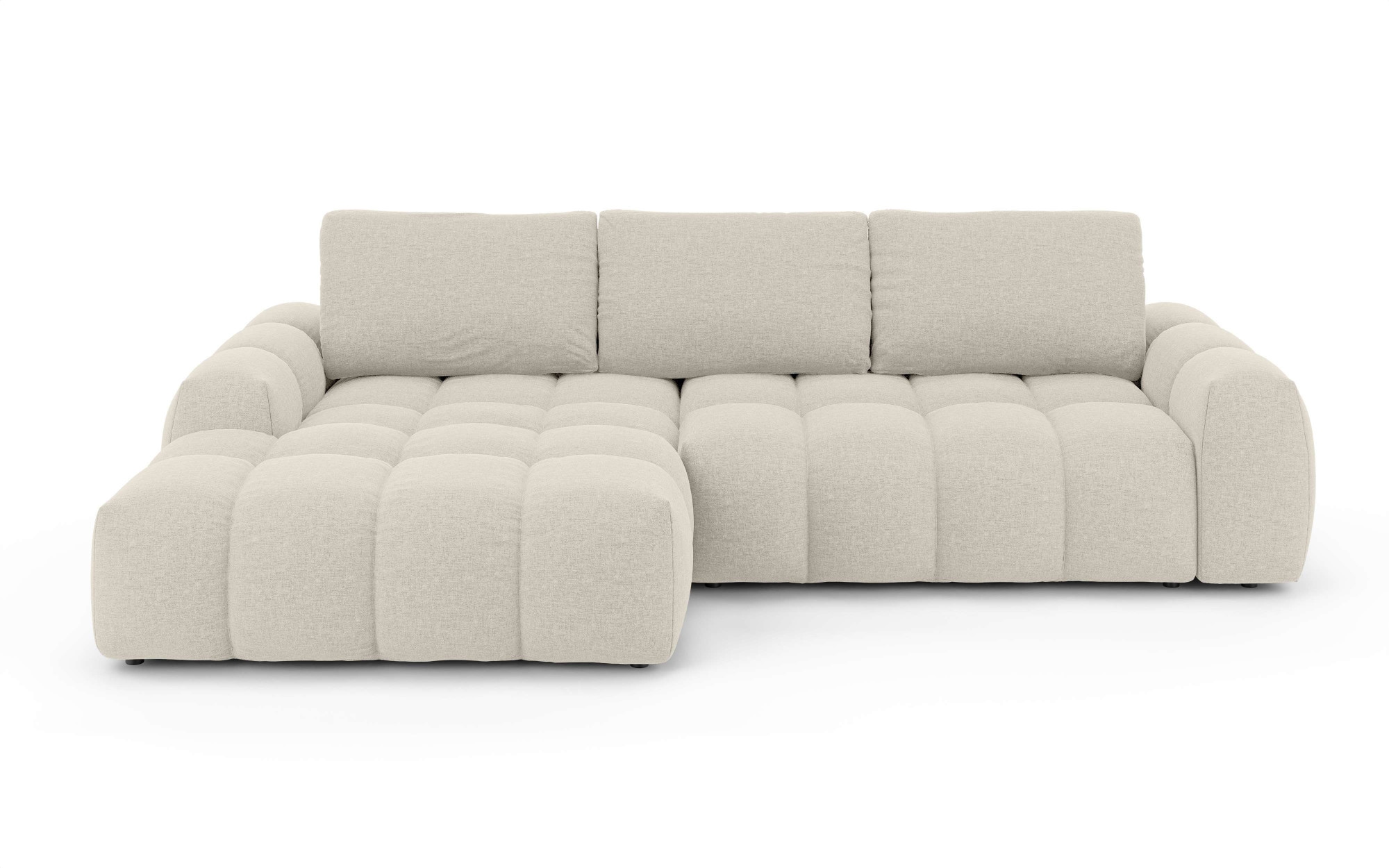 INOSIGN Canapé d'angle »AZITA klein optionale Schlafsofa mit Bettkasten, B/T/H: 270/166,5/84cm« L-Form mit Wellenunterfederung, Bubble-Optik