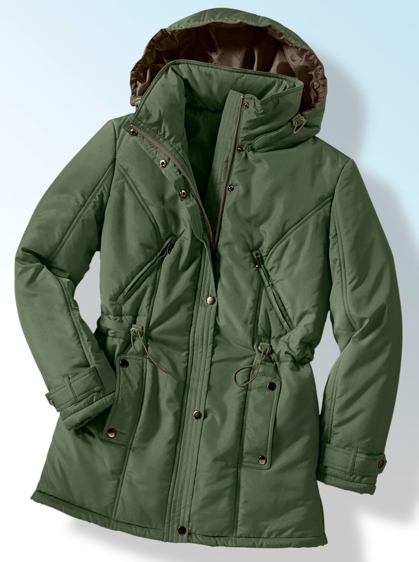 Classic Basics Steppjacke, mit Kapuze