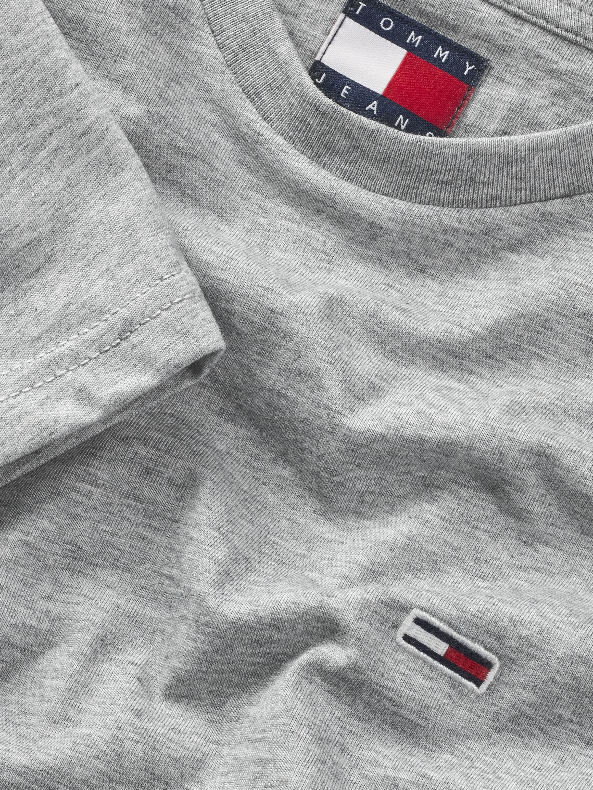 Tommy Jeans T-Shirt »TJM XSLIM JASPE HTR TEE EXT«, Mit Rundhalsausschnitt