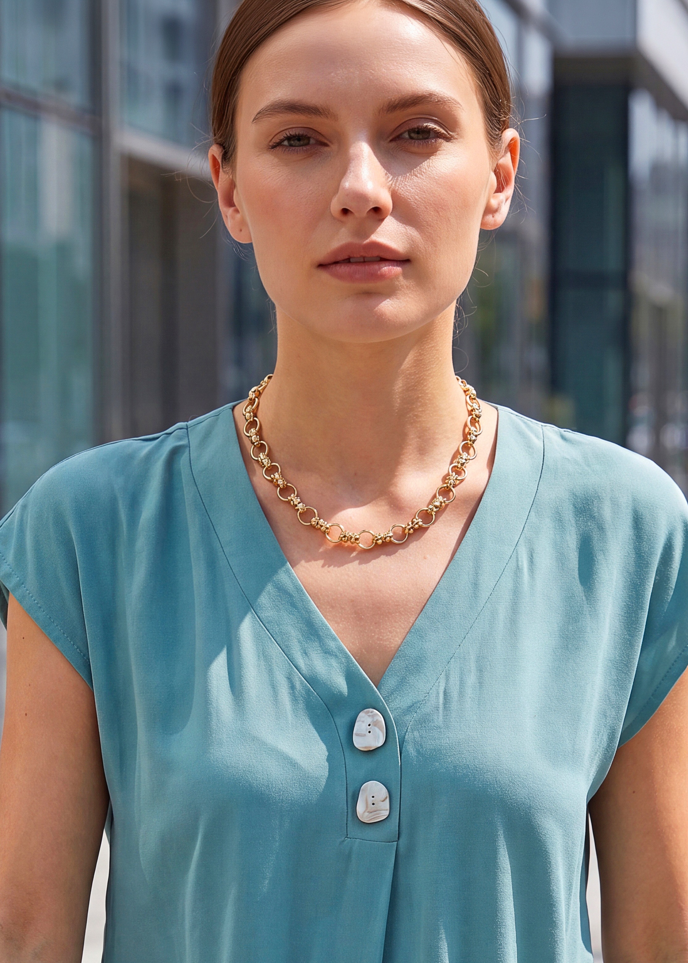 LASCANA Collier "Halskette" modische Gliederkette