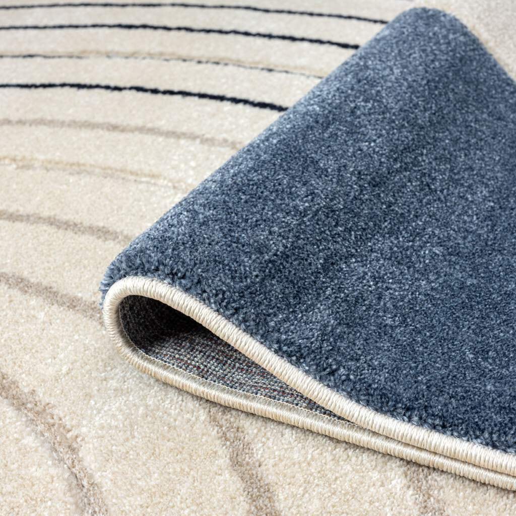 Carpet City Teppich »BONITO 7170«, rechteckig, 11 mm Höhe, Läufer, Flachflor, Hochtief-Muster/ 3D-Effekt, Geo-Muster, Wohnzimmer