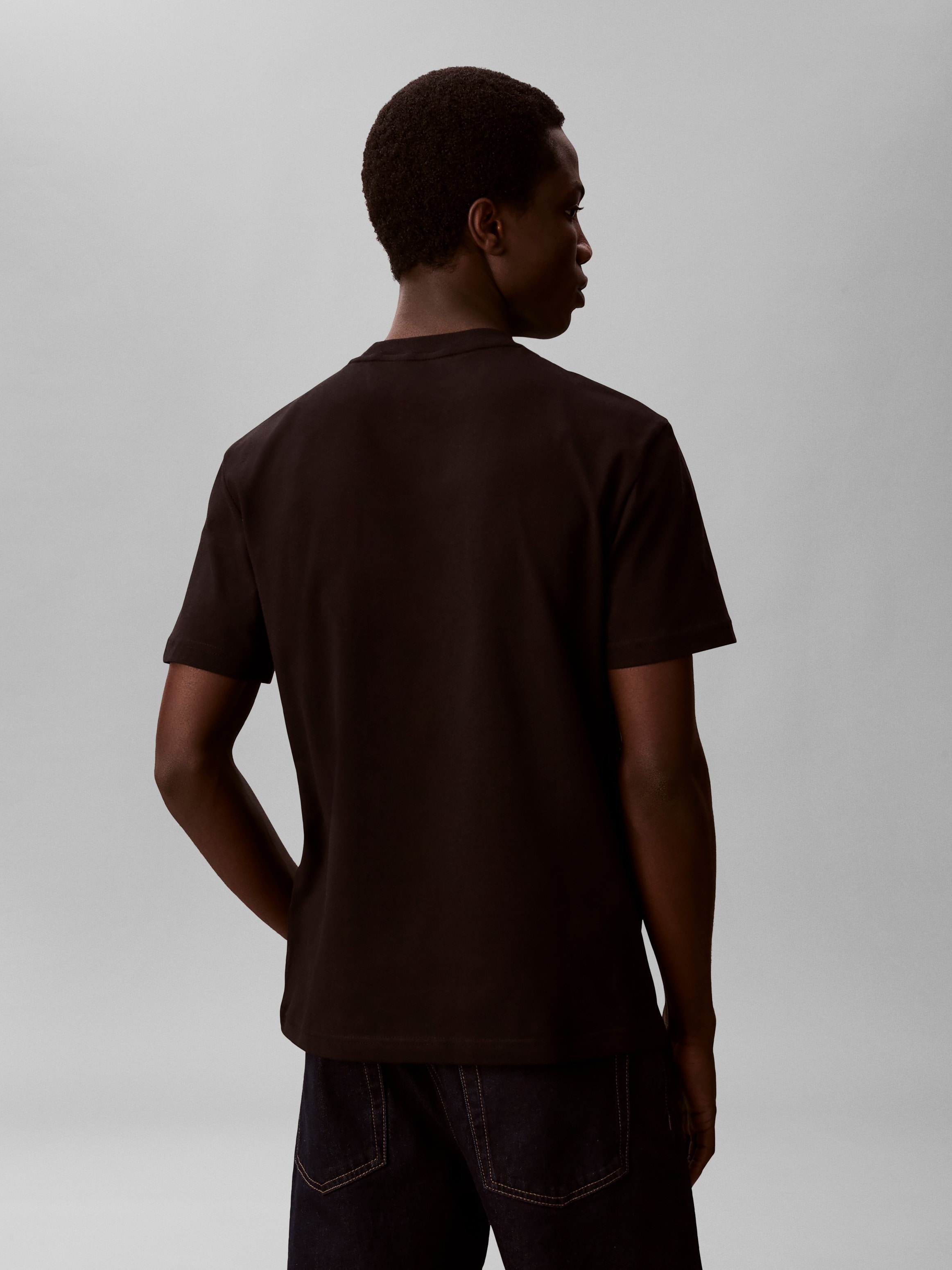 Calvin Klein T-Shirt Rundhalsausschnitt, Regular Fit, Logoschriftzug