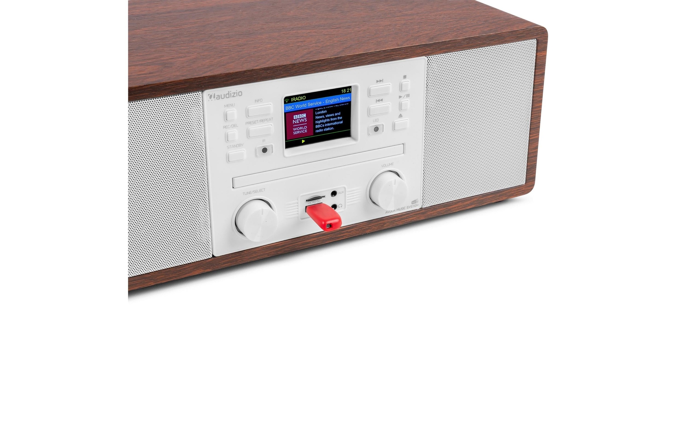 AUDIZIO Digitalradio (DAB+) »Avola-WHT DAB+/FM Radio mit BT u. CD, WLAN« ( )